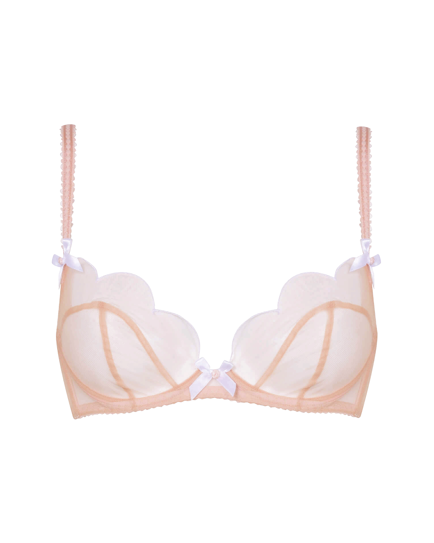 Lorna Plunge Underwired Bra in Sand