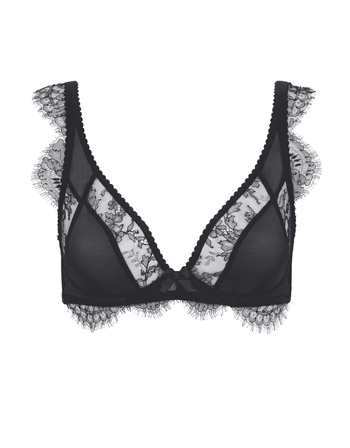 Deanna High Apex Bra in Black By Agent Provocateur Outlet