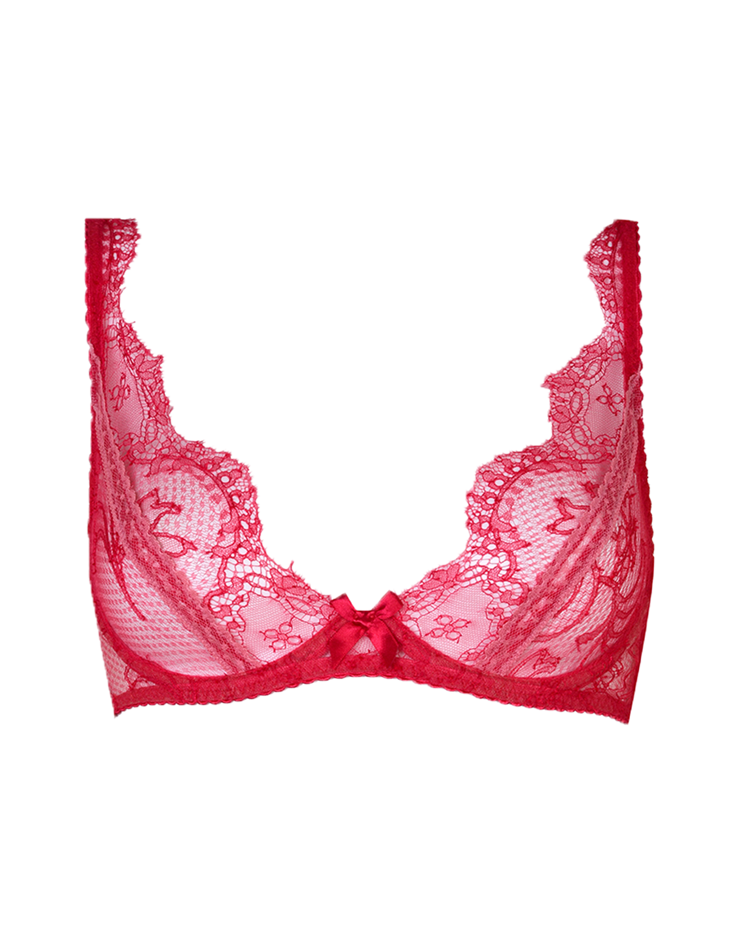 Alannah High Apex Bra in Red/Pink By Agent Provocateur Outlet