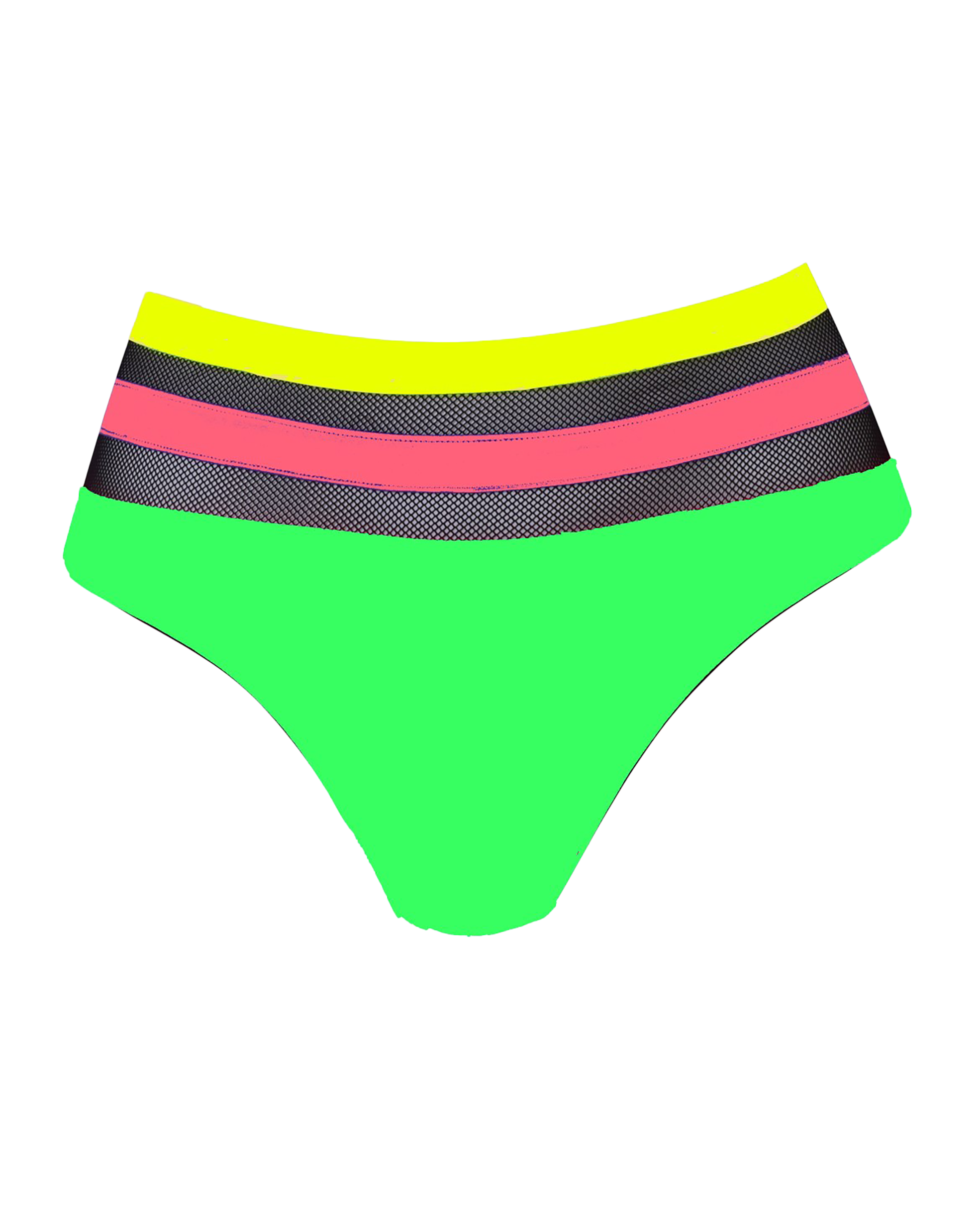 Agent Provocateur Zenaya Bikini Big Knickers Neon green Size 4