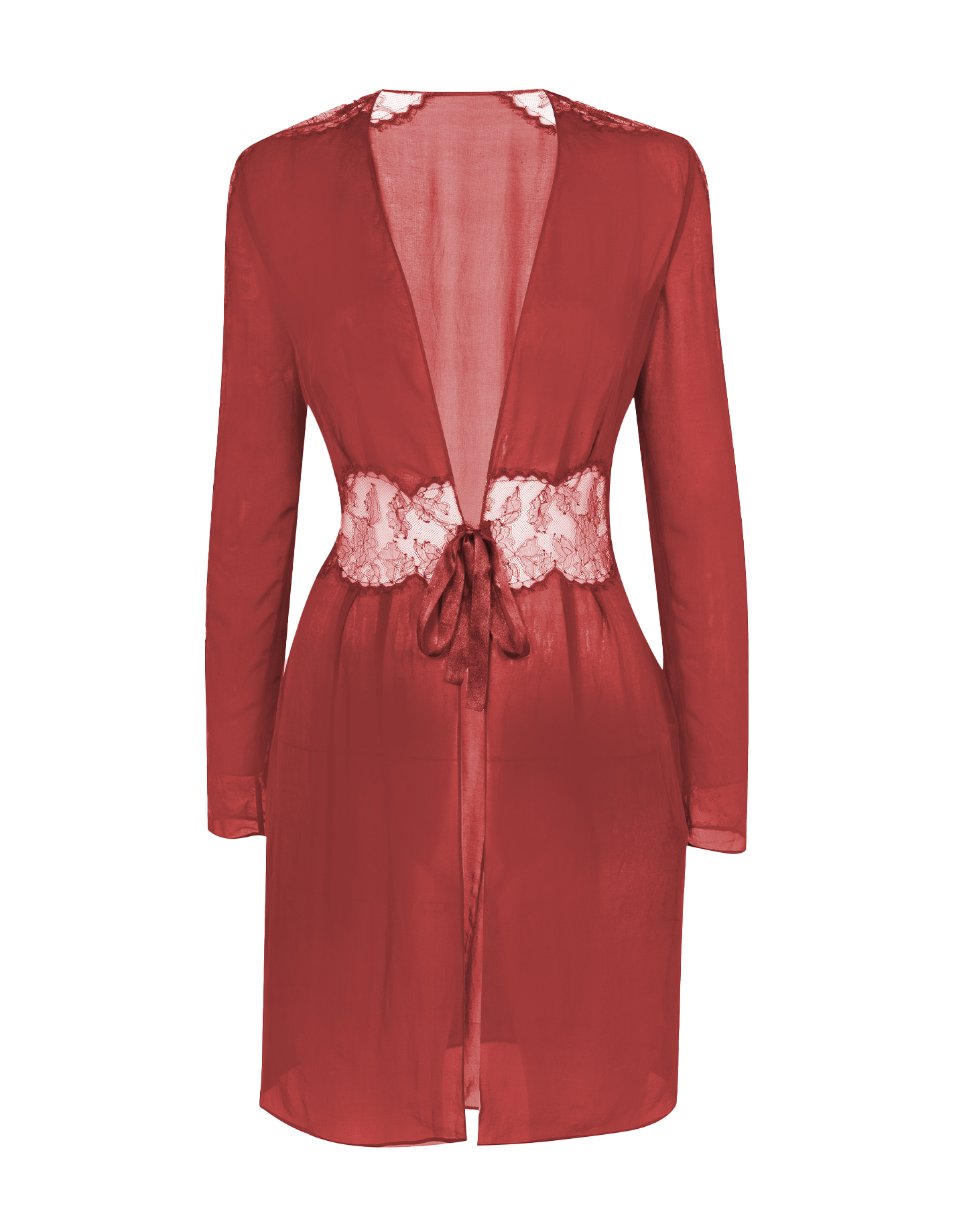 Willa Short Dressing Gown in Red | By Agent Provocateur
