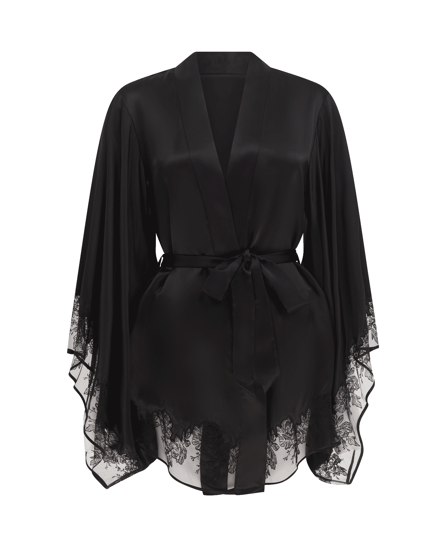 Gloria Kimono in Black | Agent Provocateur All Nightwear