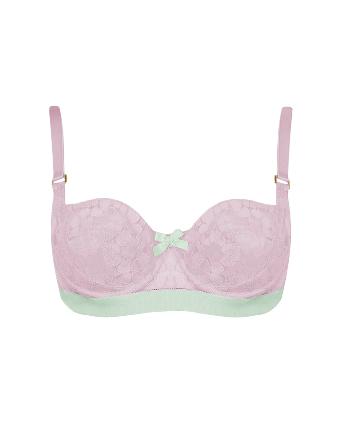 Quin Full Cup Bra in Baby Pink/Mint | By Agent Provocateur Outlet