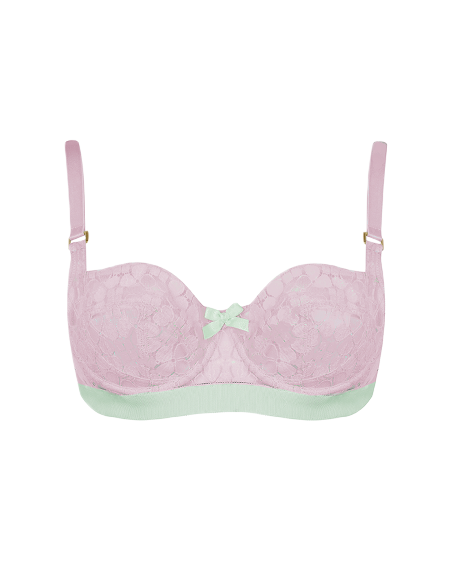 Quin Full Cup Bra in Baby Pink/Mint | By Agent Provocateur Outlet