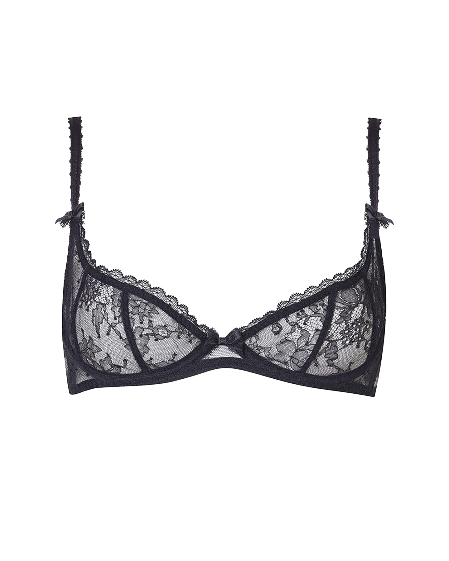 Aliza Plunge Underwired Bra in Black All Lingerie