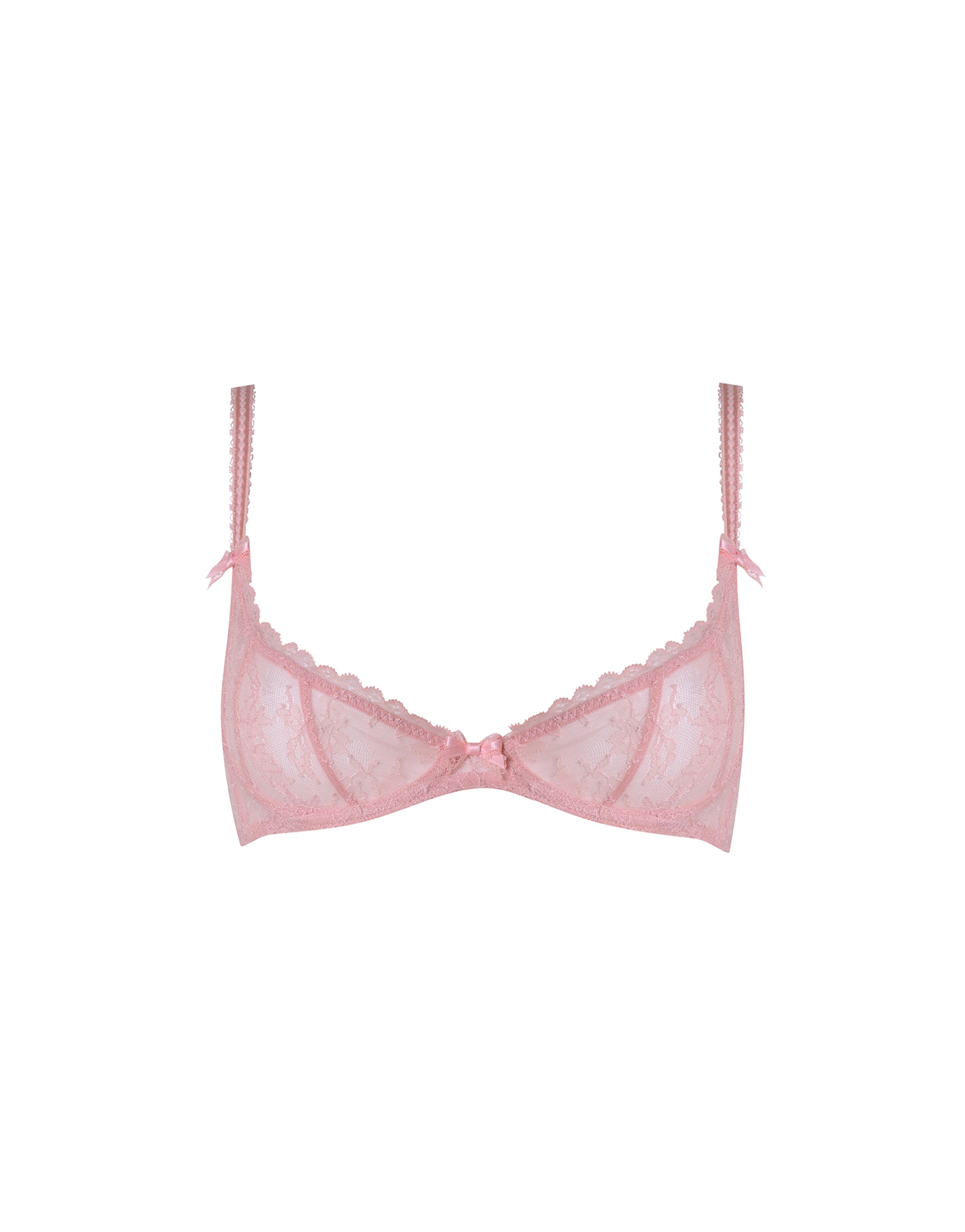 Hinda Demi Cup Plunge Underwired Bra in Neutral | Agent Provocateur Outlet