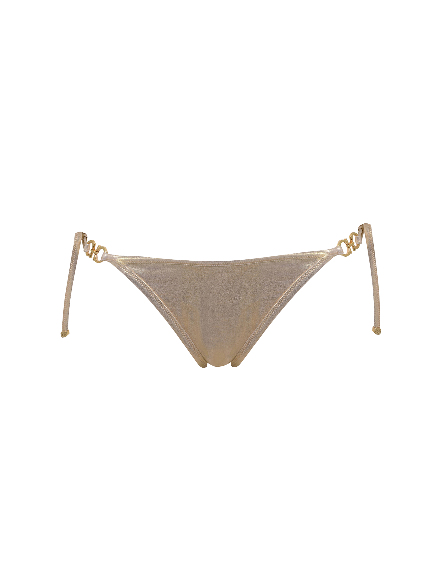 Brontie Bikini Bottom in Gold By Agent Provocateur All Swimwear