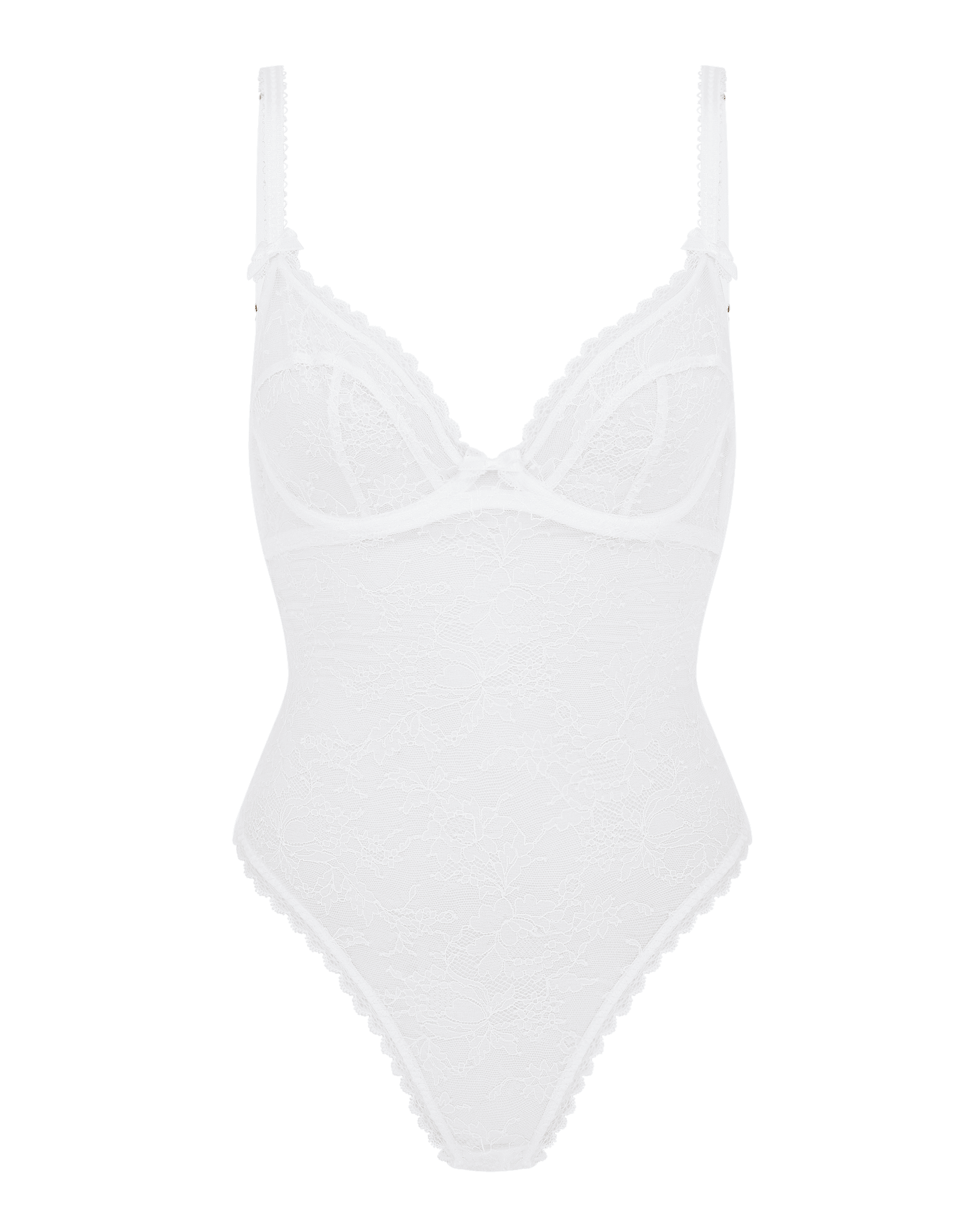 Hinda Bodysuit in White  Agent Provocateur Outlet