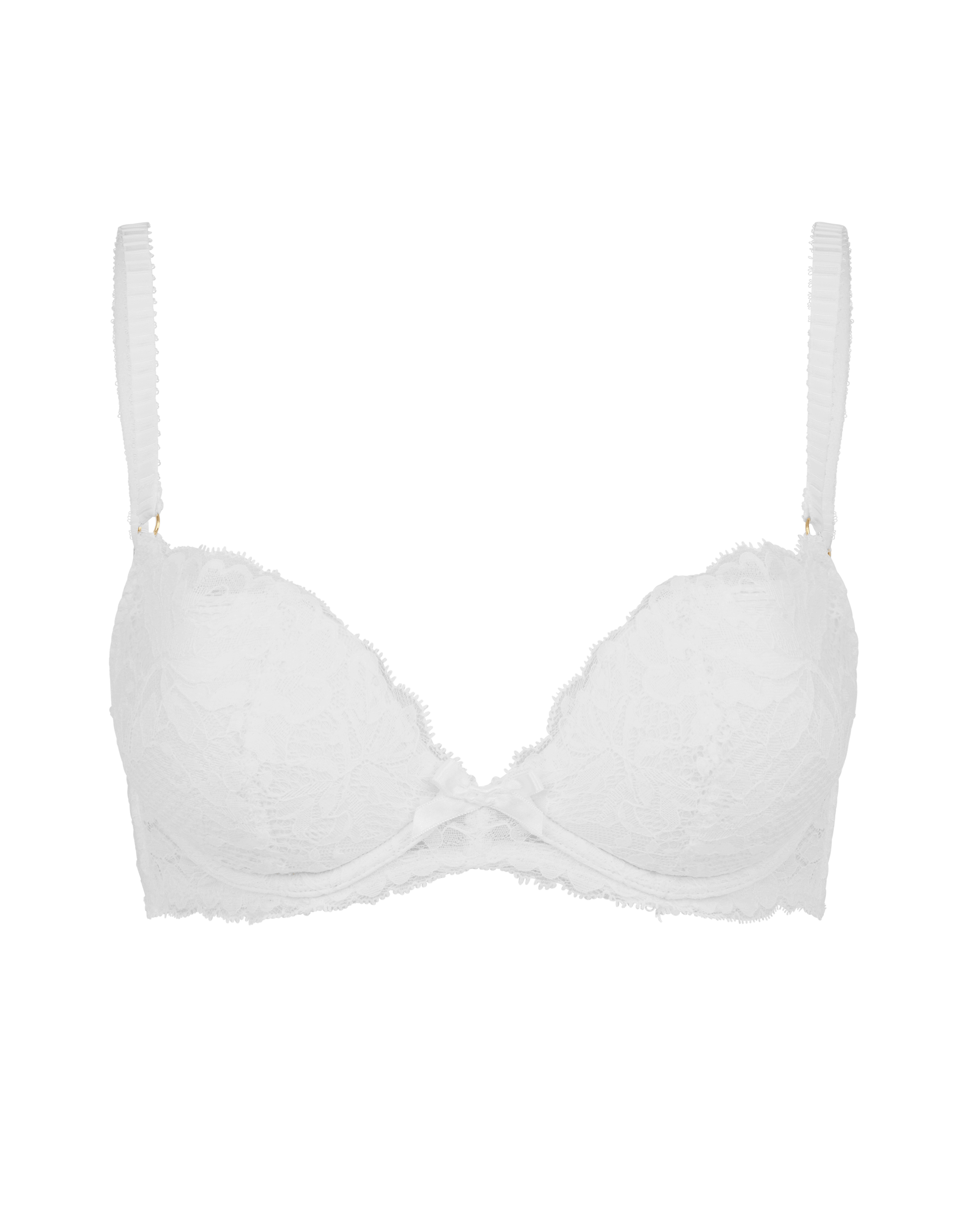 Rosele Padded Underwired Bra in White | Agent Provocateur