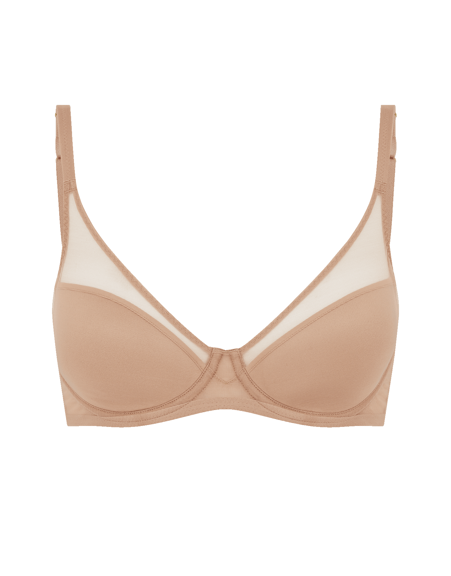 Lucky Padded Plunge Underwired Bra in Noisette | Agent Provocateur