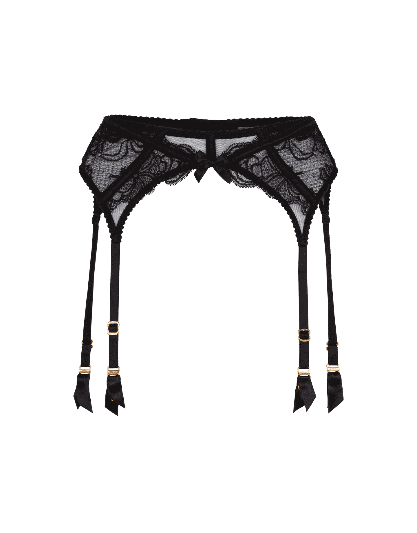Rozlyn Suspender in Black | Agent Provocateur All Lingerie