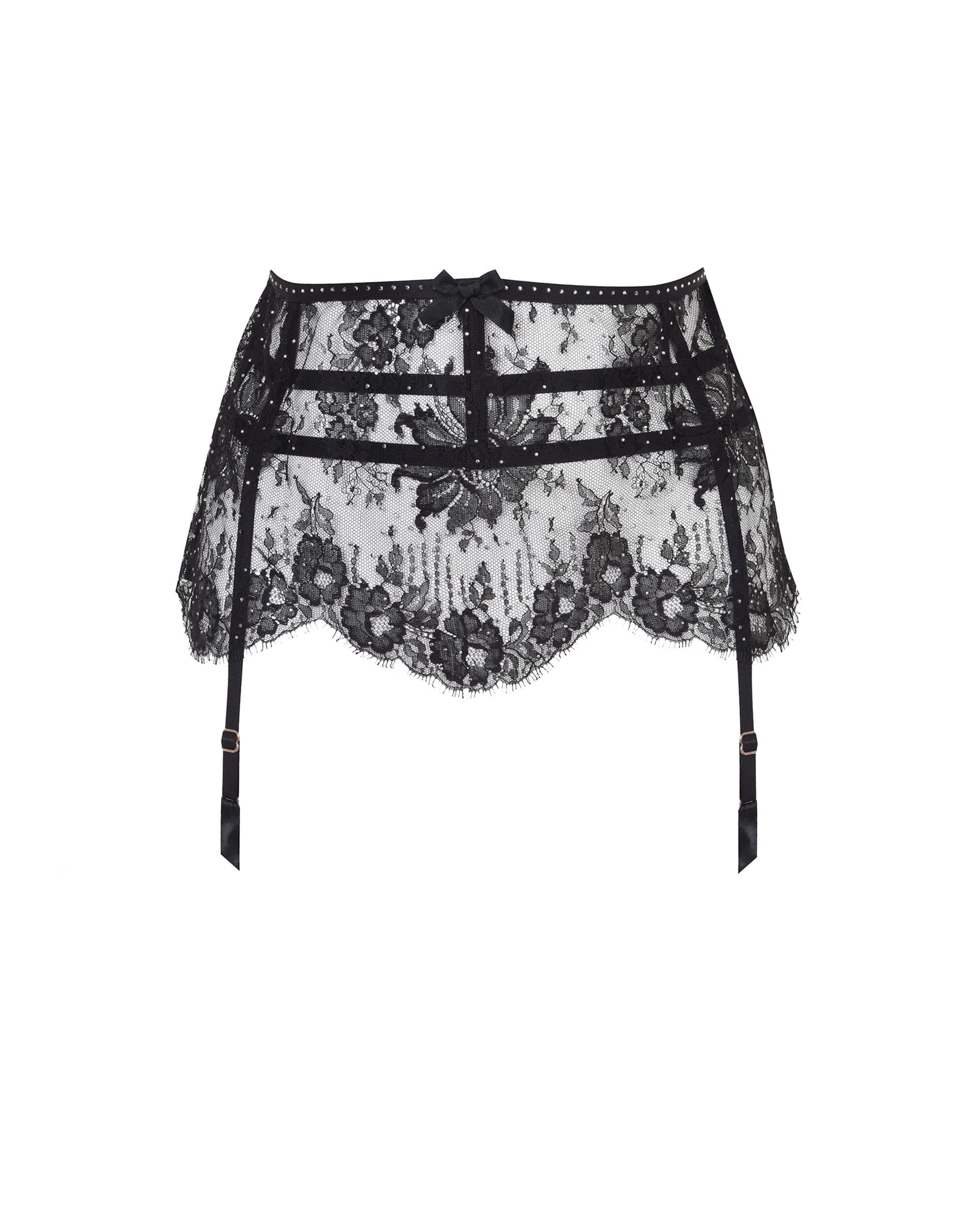 Ensemble Lingerie Agent Provocateur 'Deziree' Noir - Soutien-gorge Armatures 32D + Waspie + Slip - Taille 2/S - Neuf Avec Étiquettes