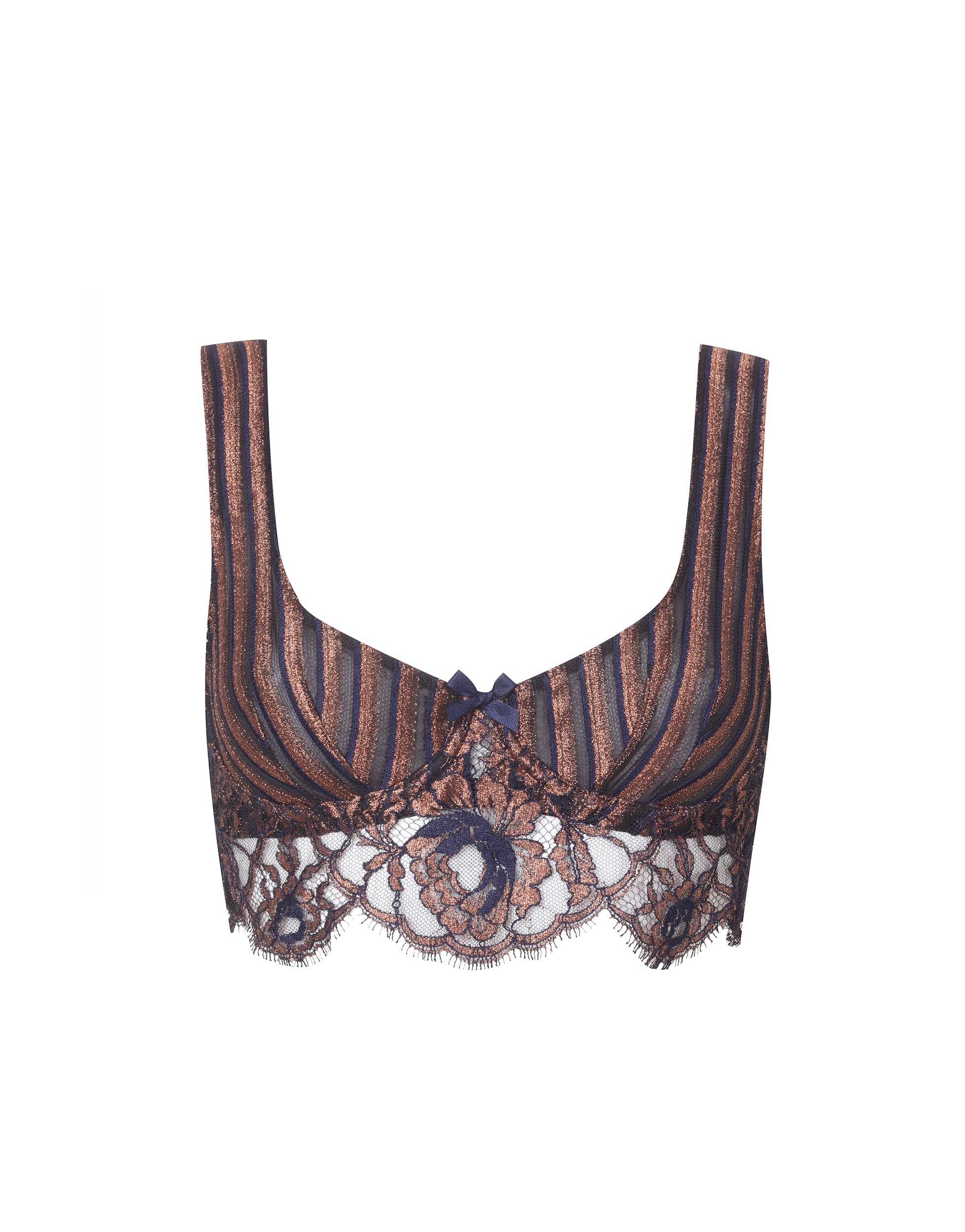 Agent Provocateur Sapphira Plunge Underwired Bra Bronze And Navy from Agent Provocateur on Shop And Ship Worldwide Buy Agent Provocateur Sapphira Plunge Underwired Bra Bronze And Navy by Agent Provocateur shipped