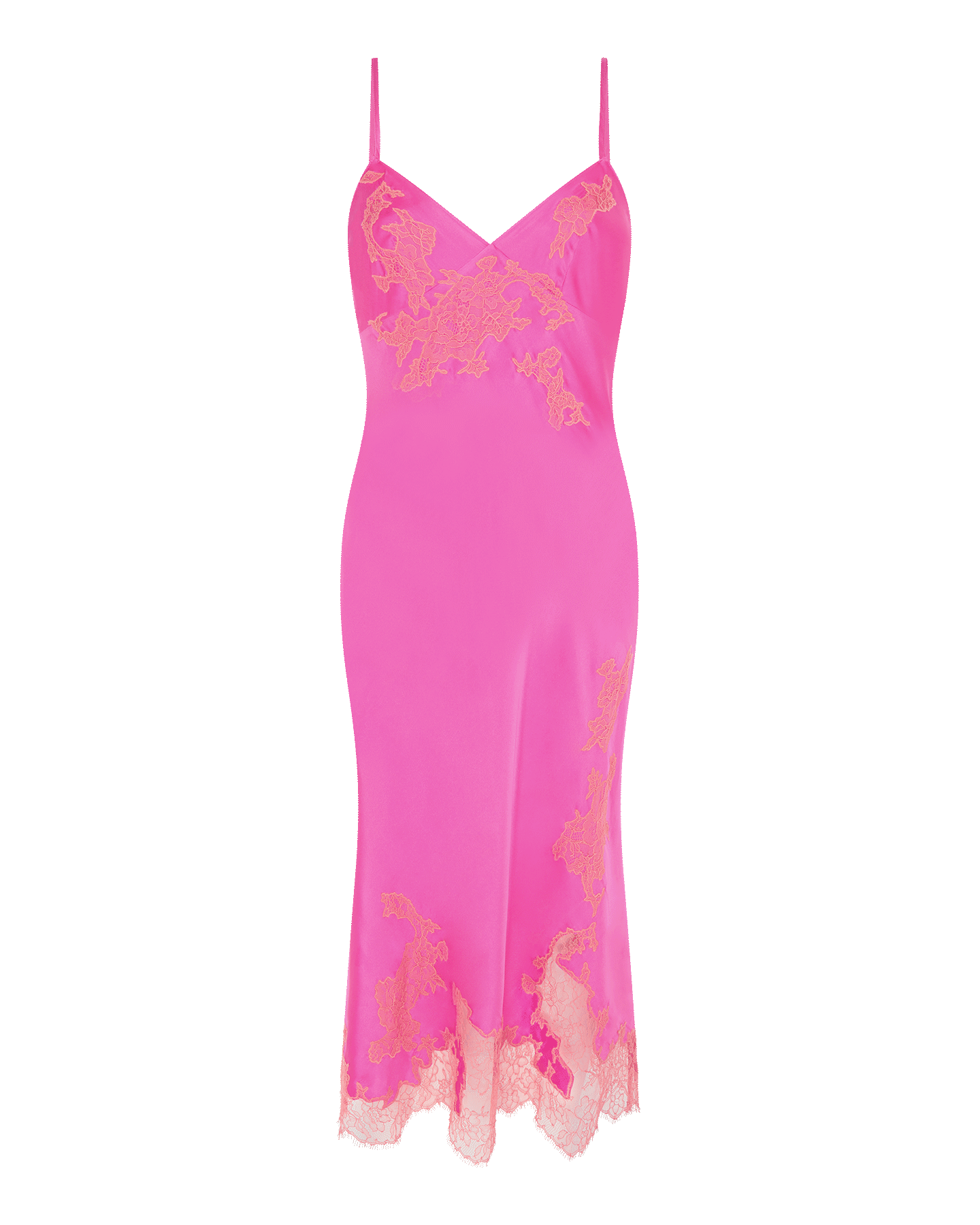 Christi Long Slip in Pink/Terracotta | By Agent Provocateur