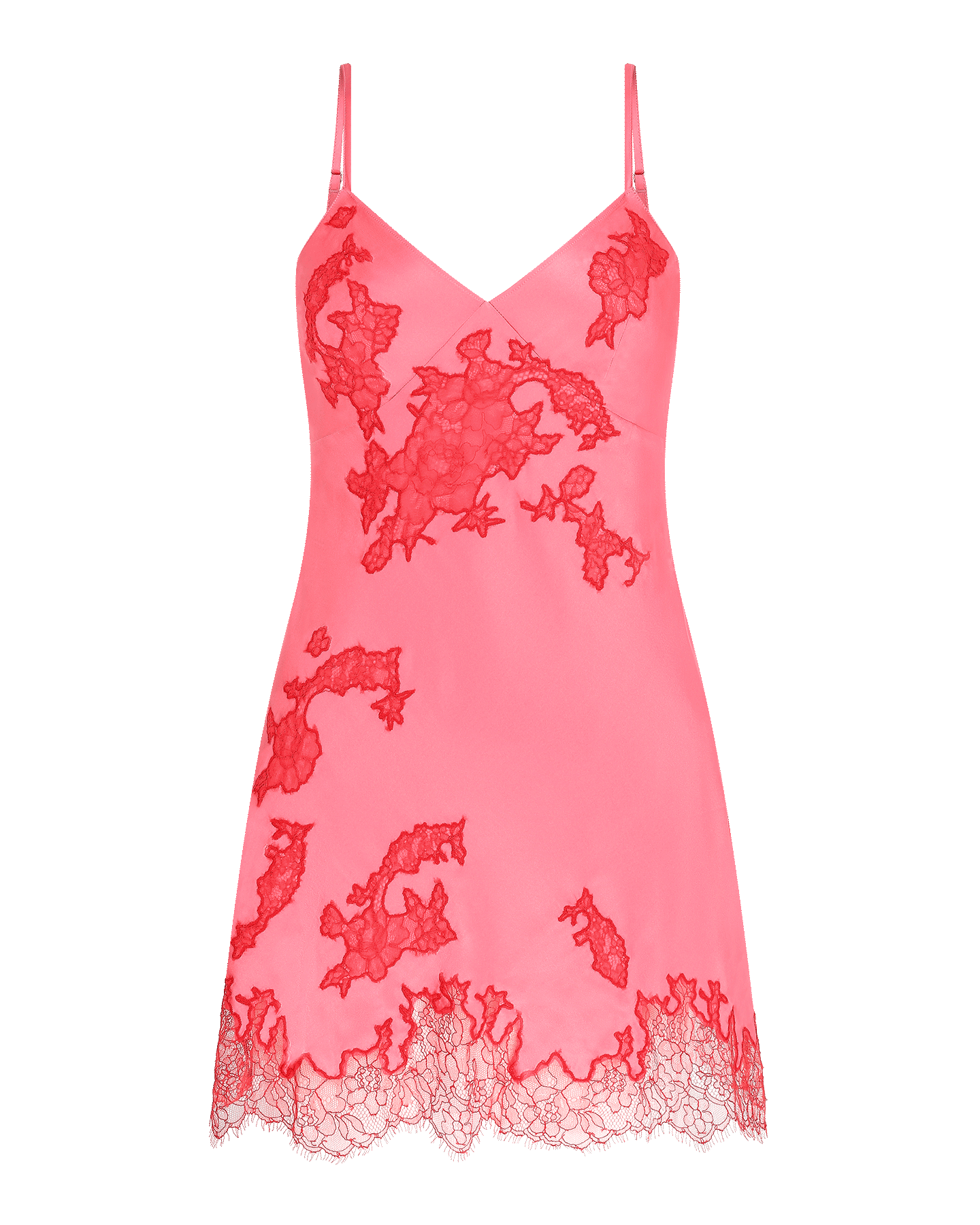 Christi Short Slip in Pink/Red | By Agent Provocateur All