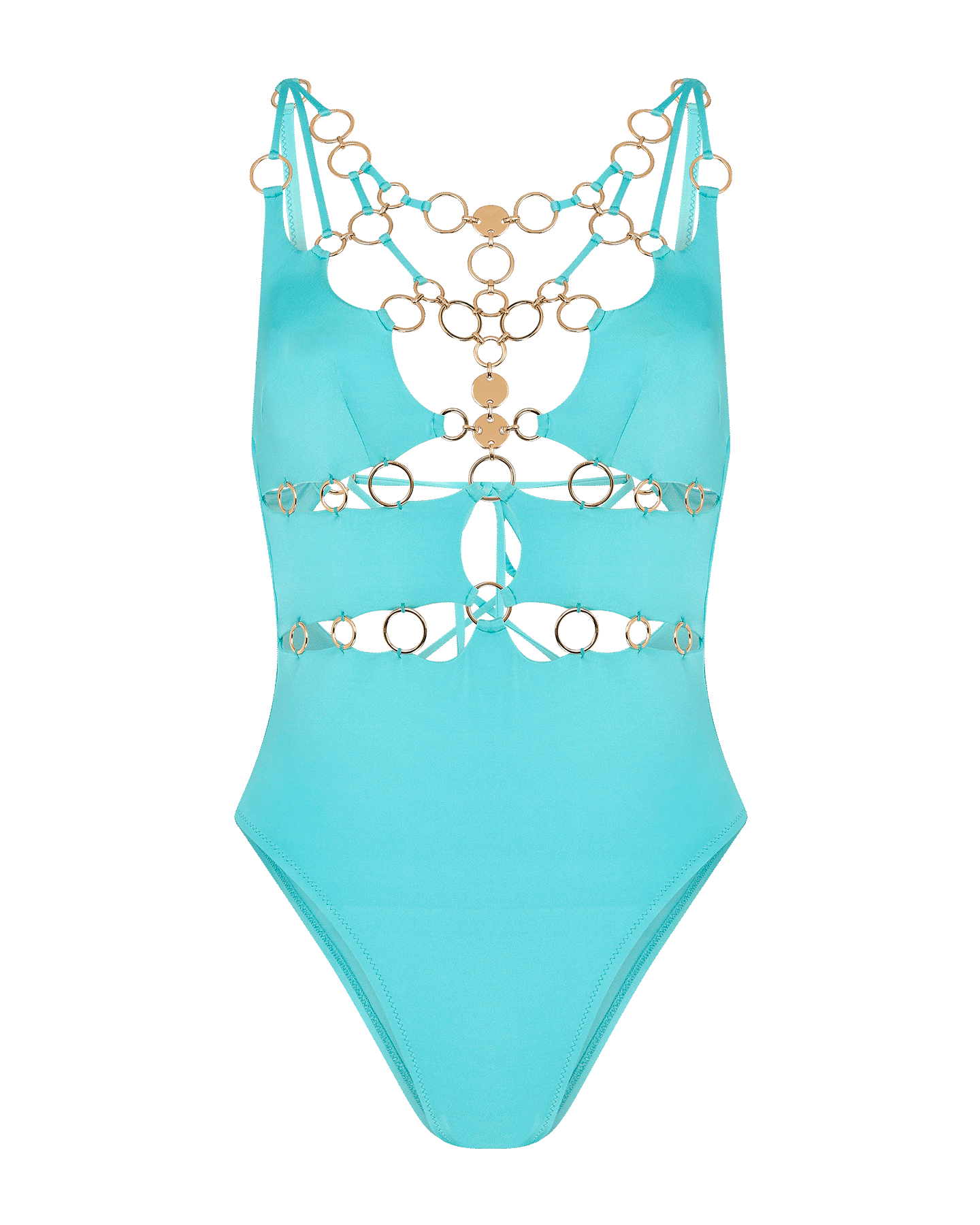 Davine Swimsuit in Turquoise/Gold | By Agent Provocateur New In