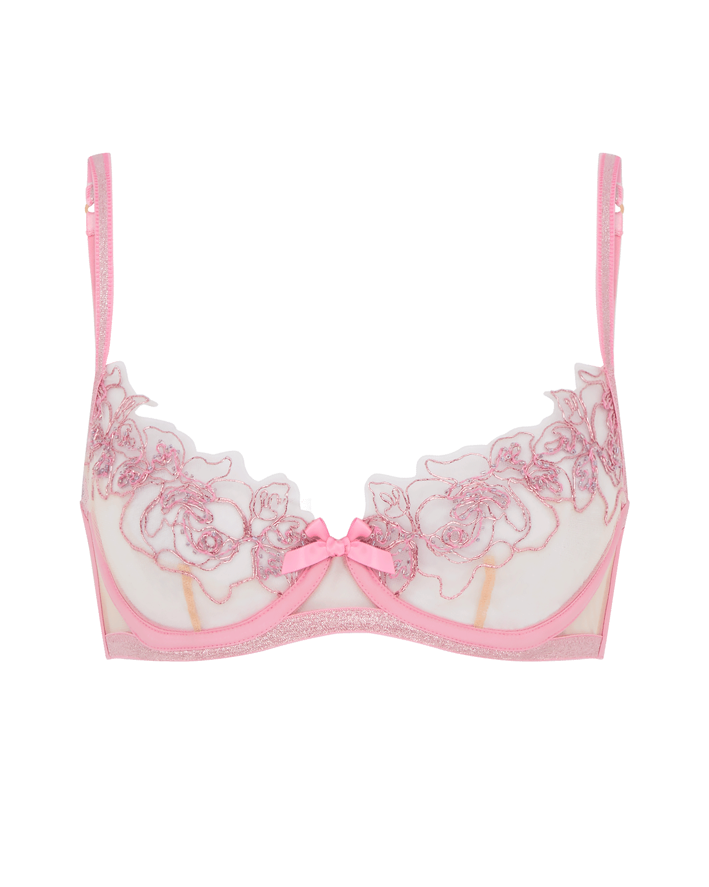 Lindie Balconette Underwired Bra in Dusky Pink | By Agent Provocateur