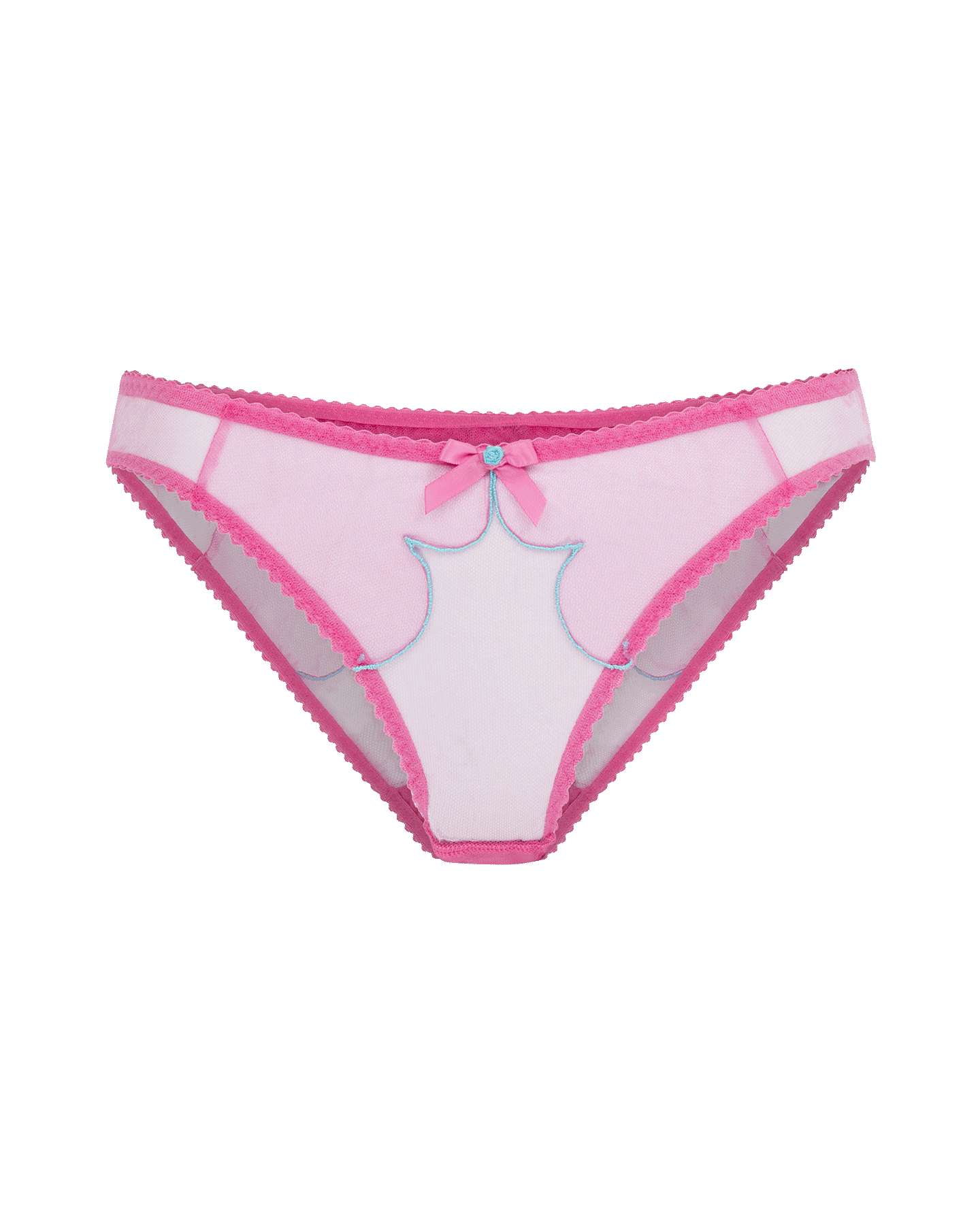 Lorna Full Brief in Hot Pink/Turquoise | By Agent Provocateur Outlet