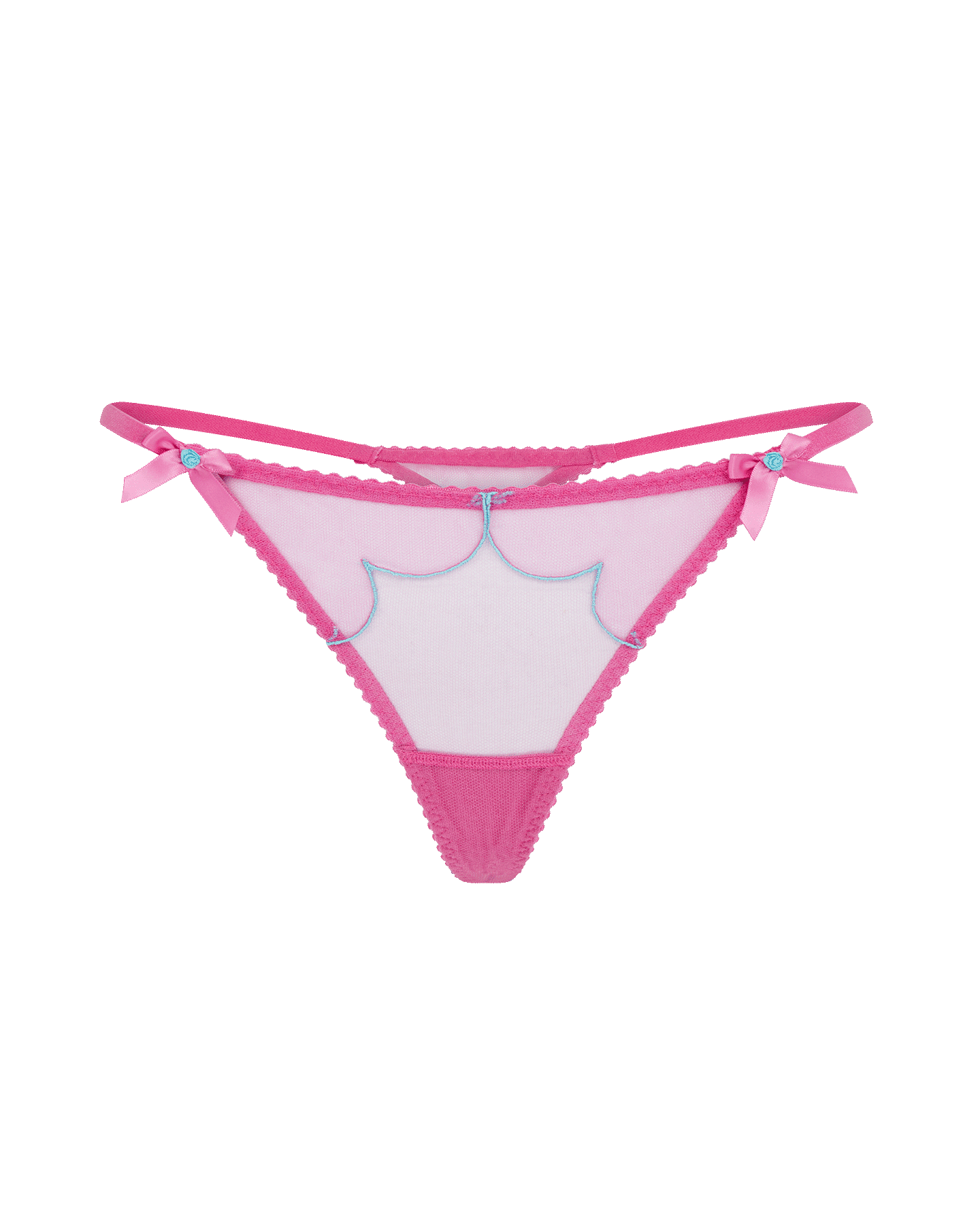 Lorna Thong in Hot Pink/Turquoise | By Agent Provocateur Outlet