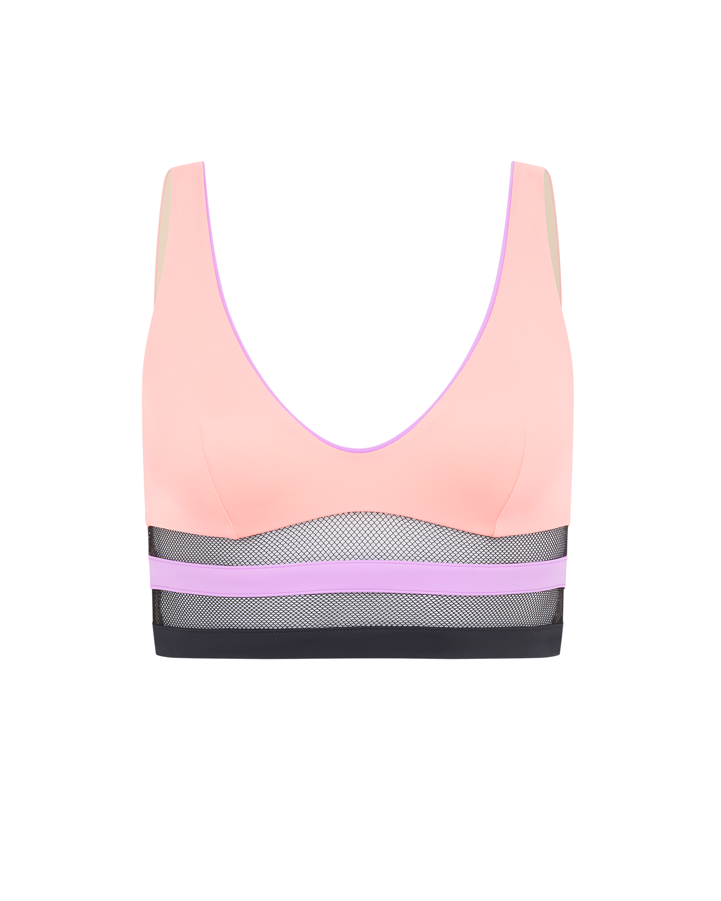 Zenaya Bikini Top in Coral Multicolour | By Agent Provocateur