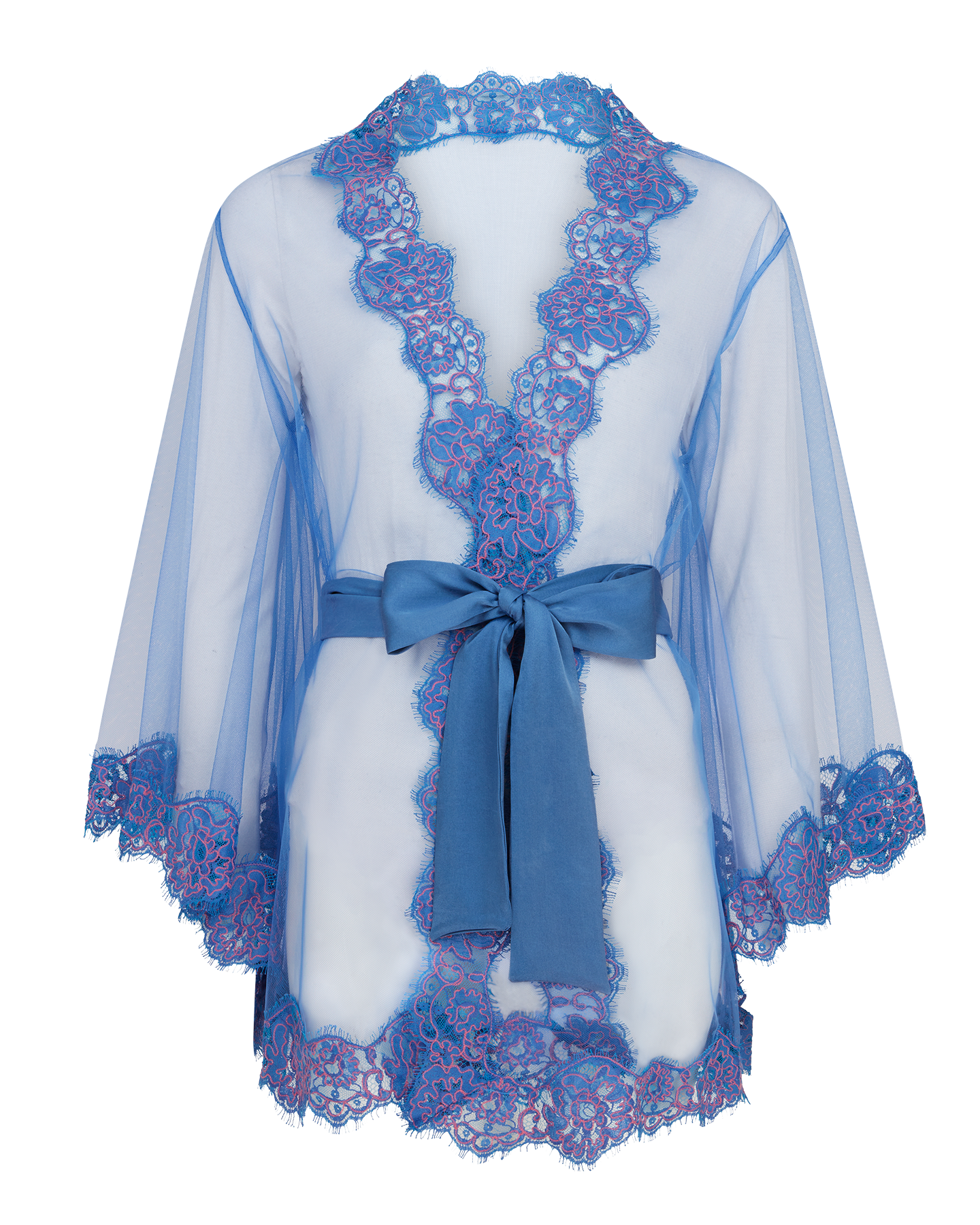 Eviee Short Kimono in Blue | By Agent Provocateur All Nightwear