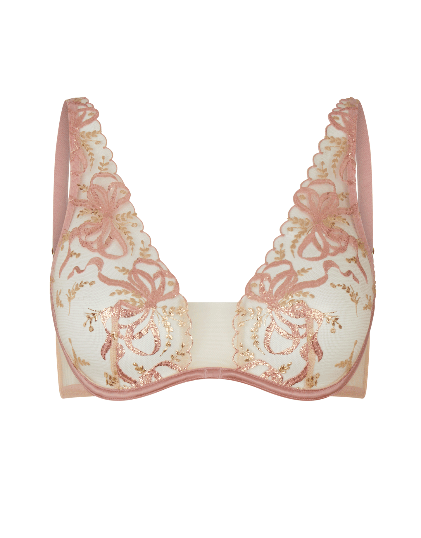 Svanna Plunge Underwired Bra in Sand Agent Provocateur