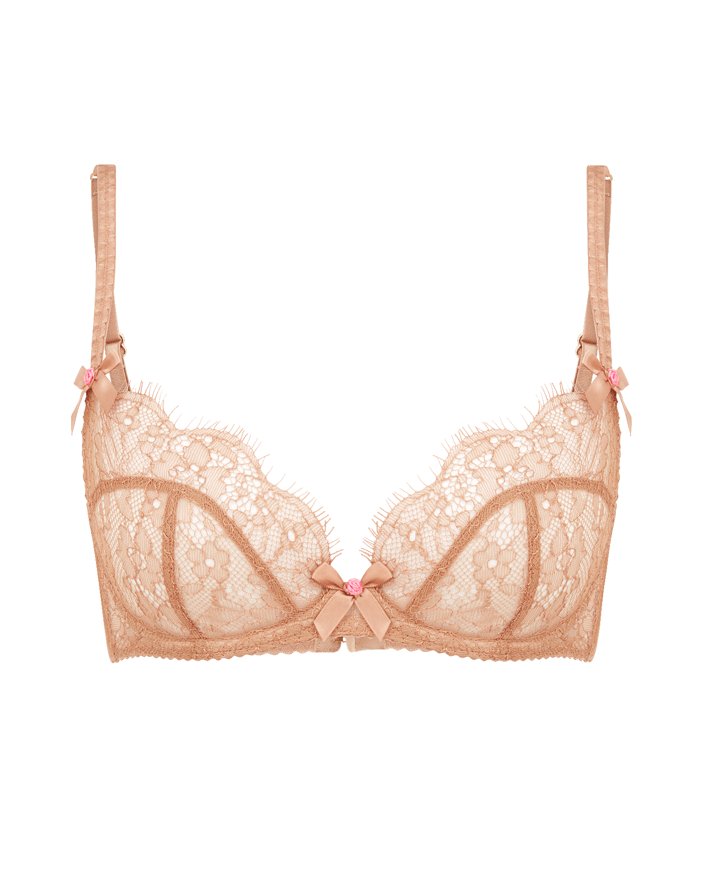 Jayce Plunge Underwired Bra in Praline