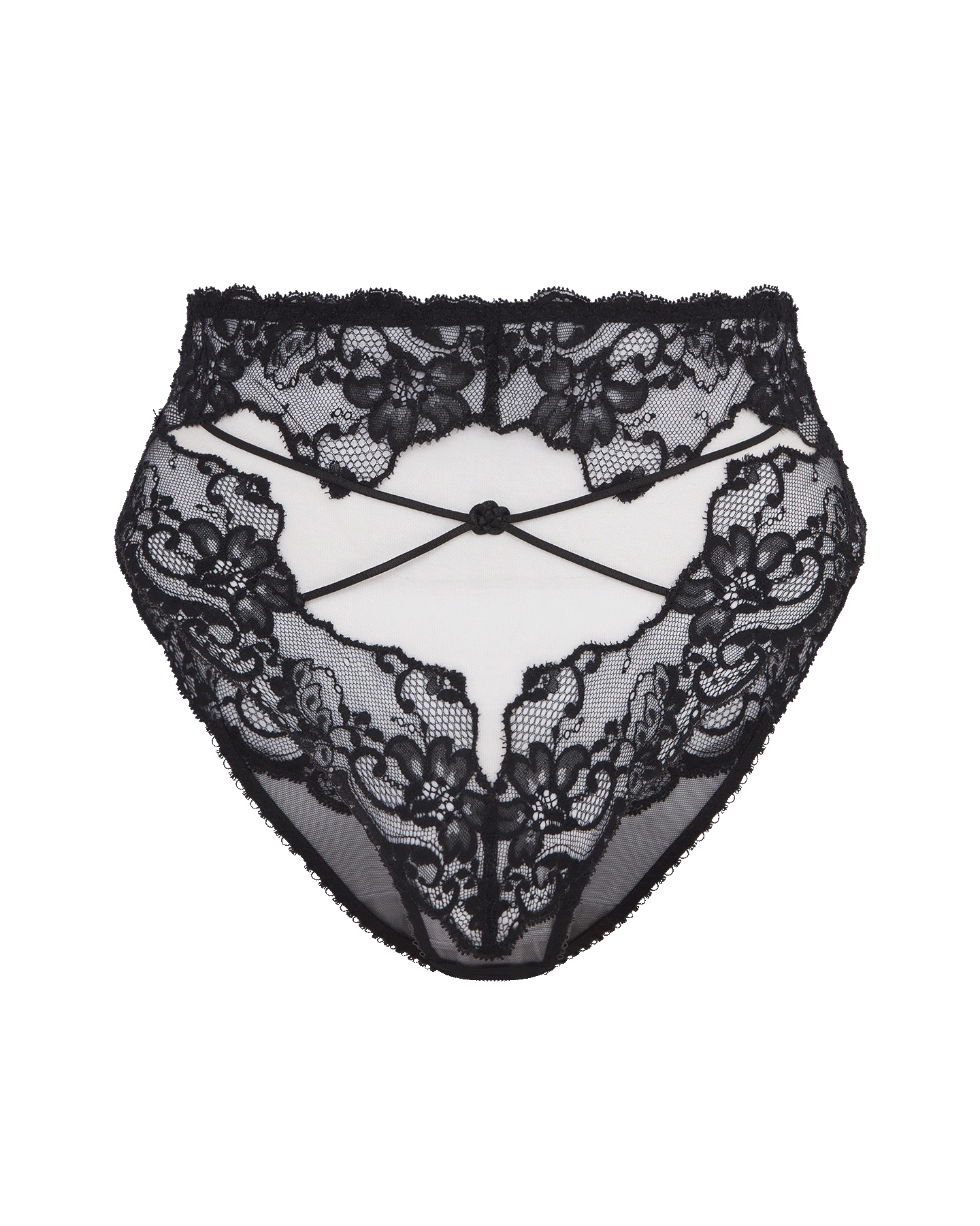 Zanah High Waisted Brief in Black By Agent Provocateur