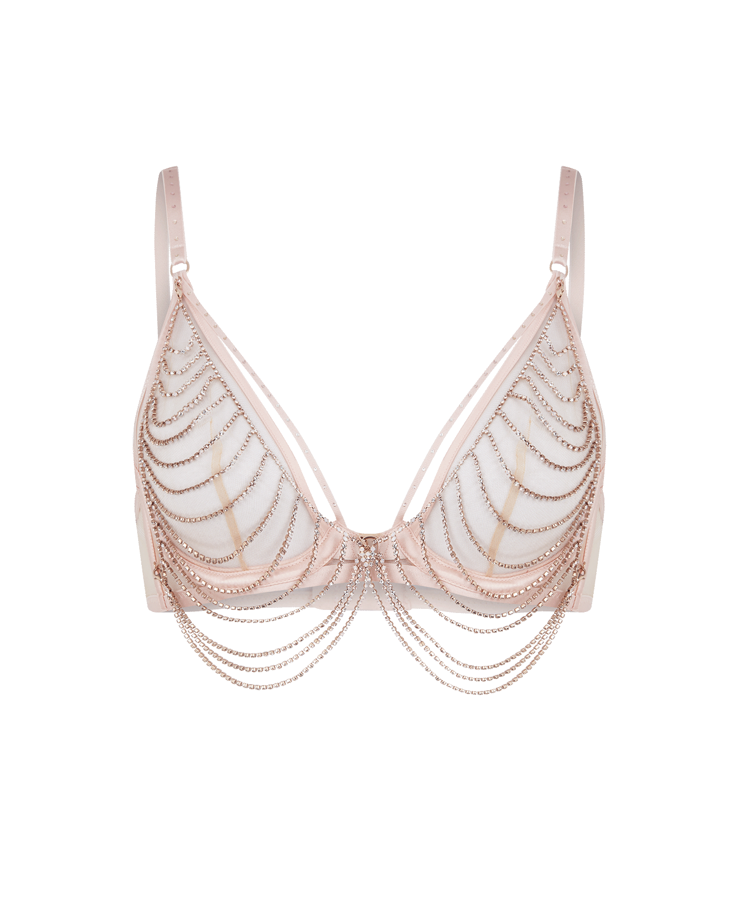 Jasmira Chain Bra in Pink