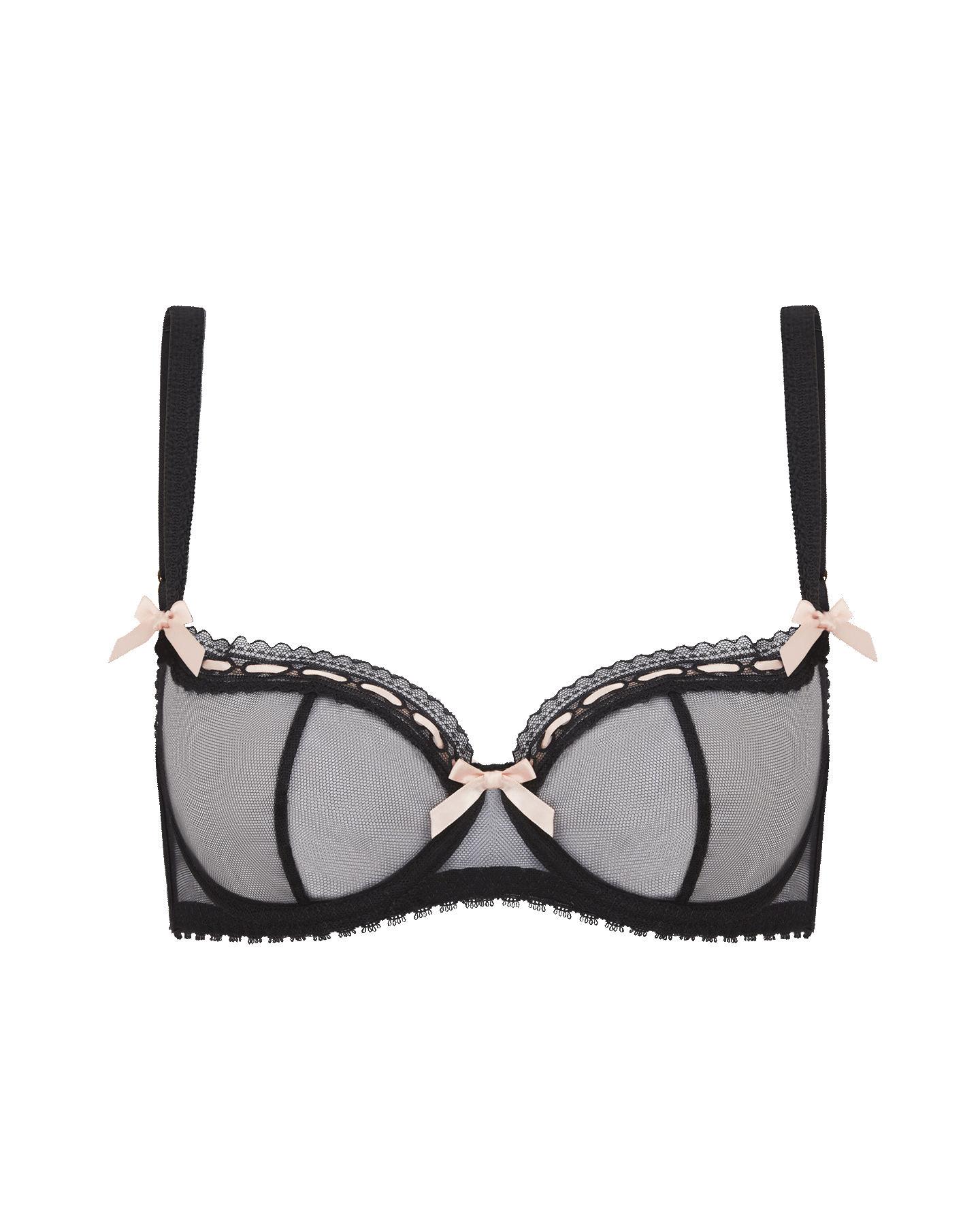 Claira Plunge Underwired Bra in Black