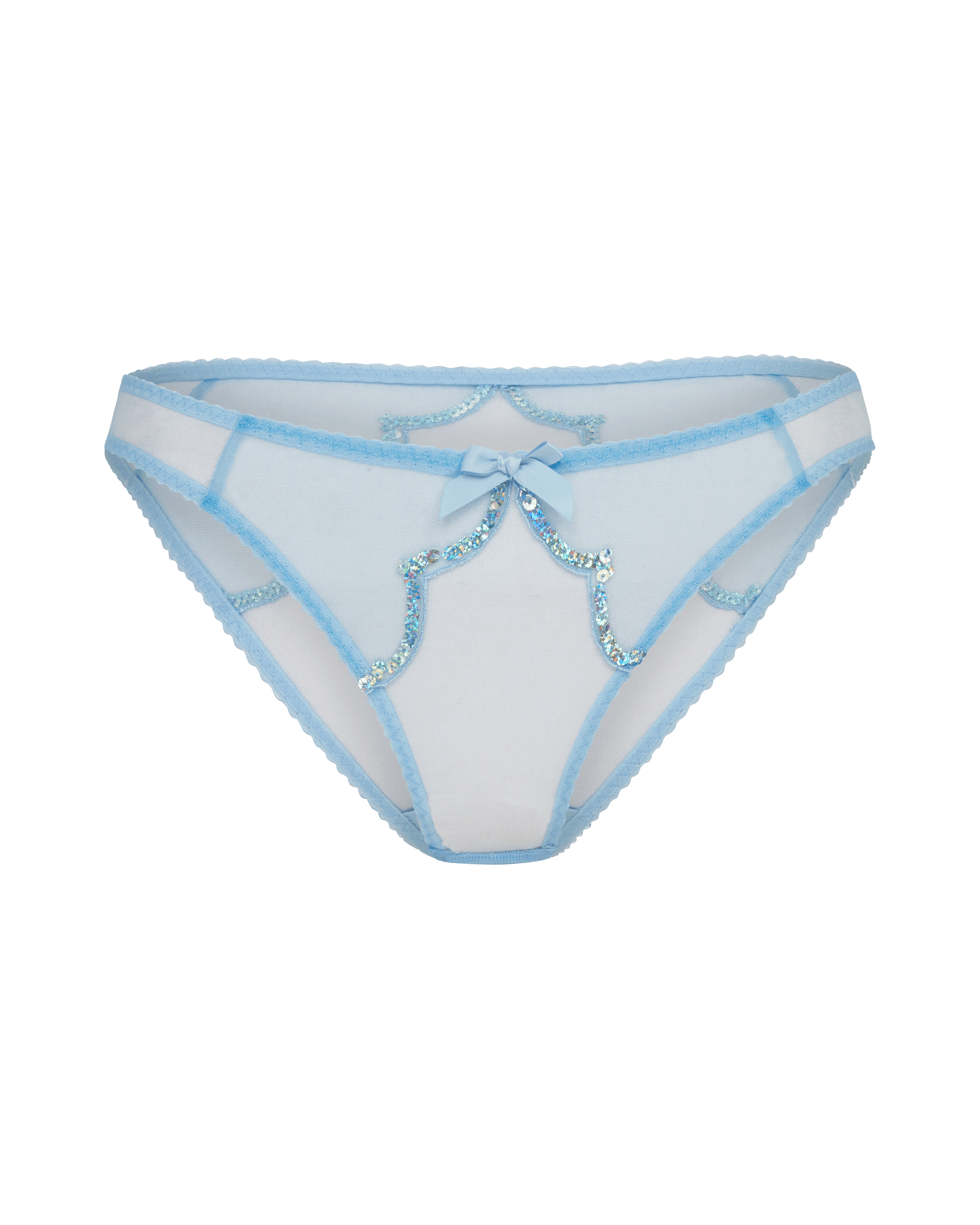 Lorna Party Full Brief in Baby Blue/Iridescent | By Agent Provocateur