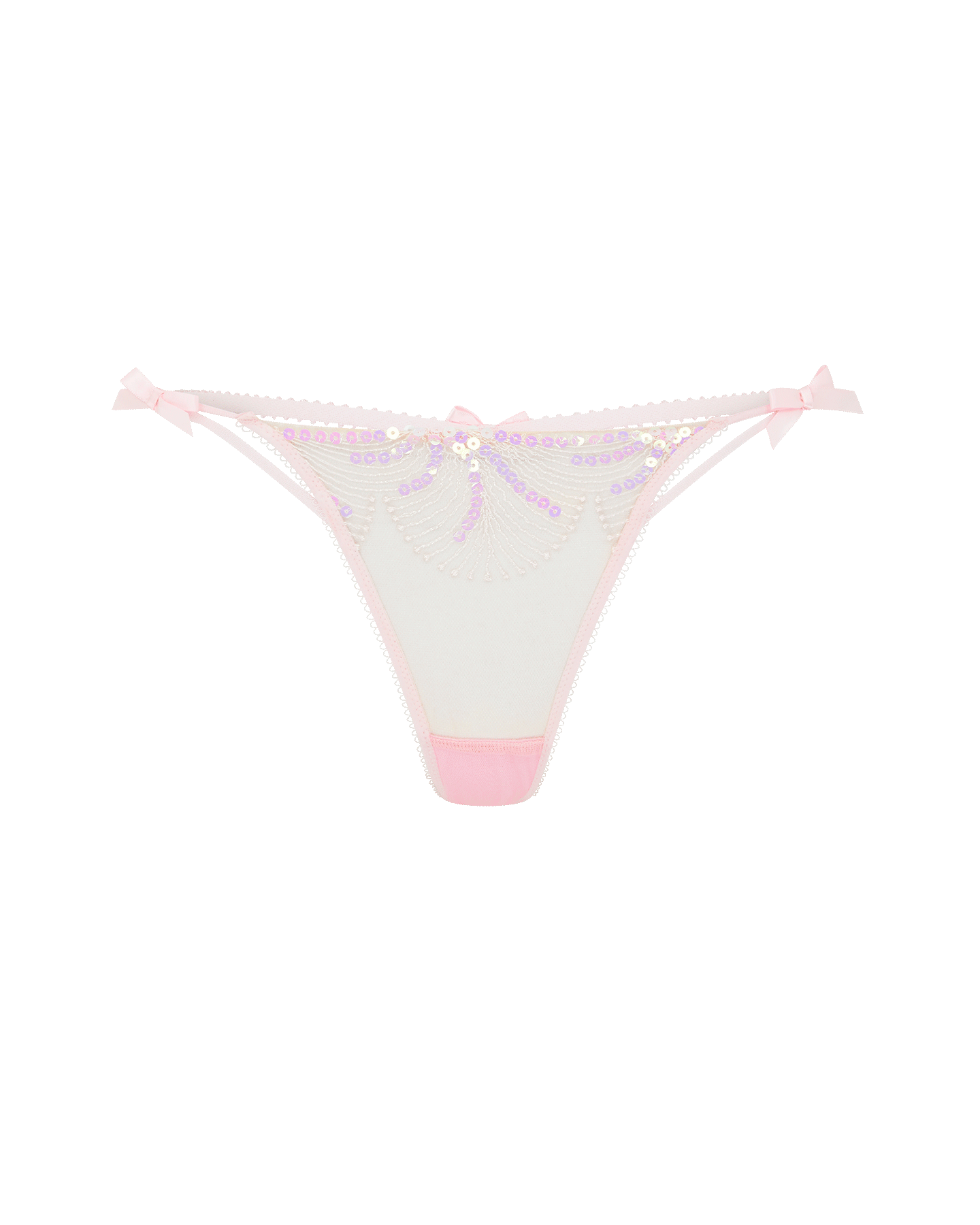 Quinny Thong in Baby Pink/Sand | By Agent Provocateur Outlet