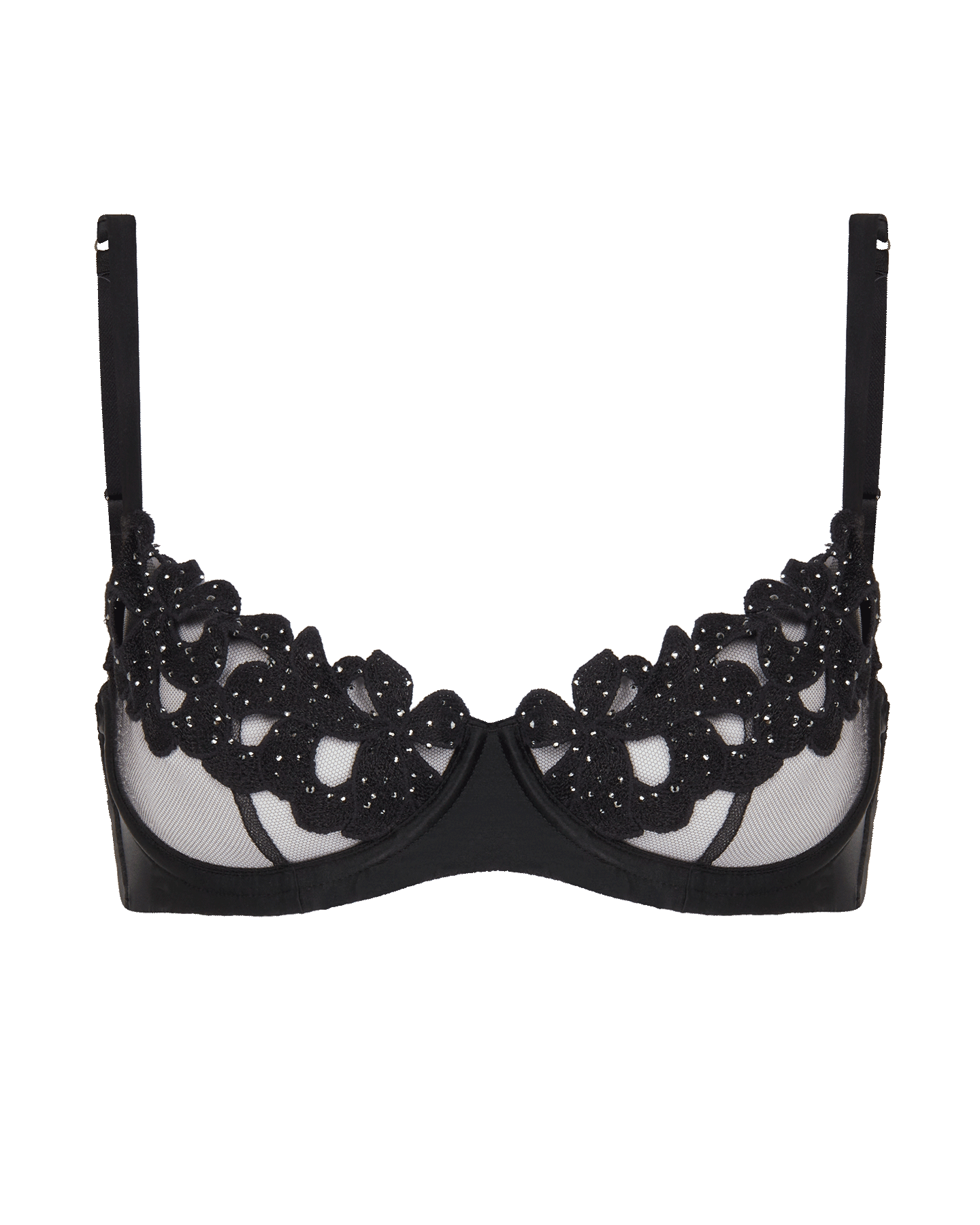 Angelinna Demi Cup Underwired Bra In Black By Agent Provocateur All 