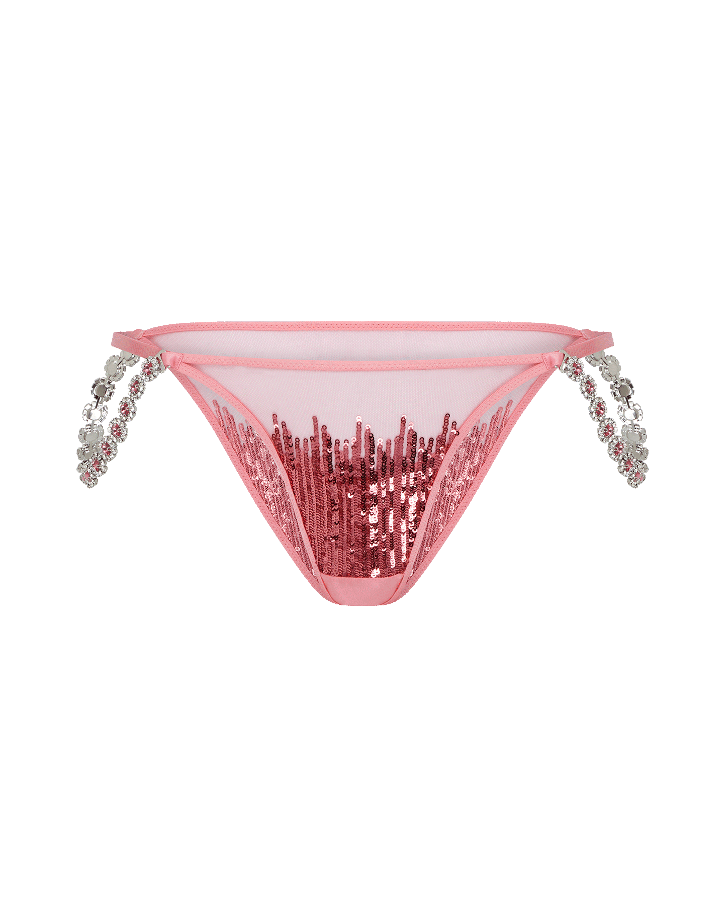 Calista Brazilian Brief in Pink/Silver | By Agent Provocateur