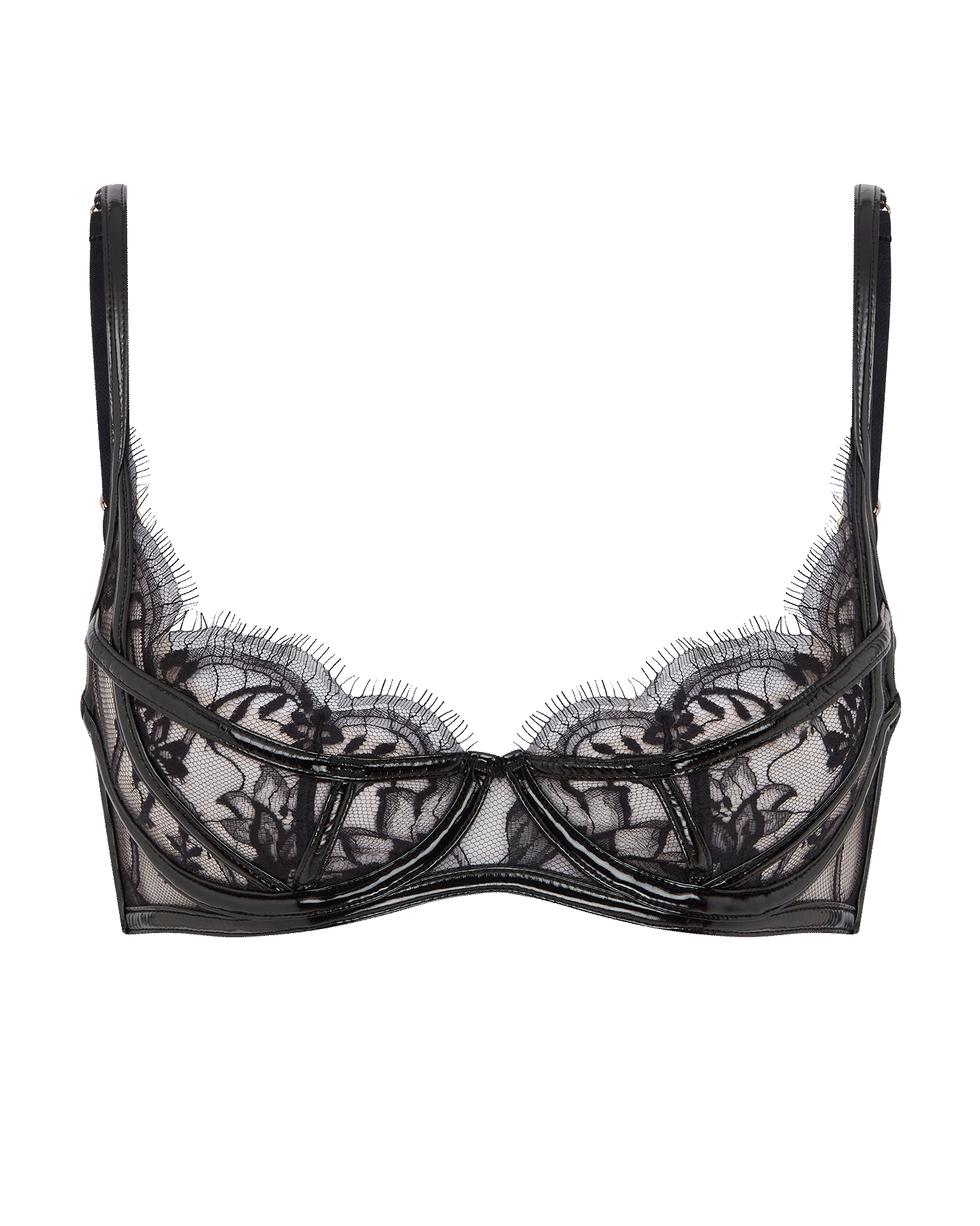 Alyss Plunge Underwired Bra in Black