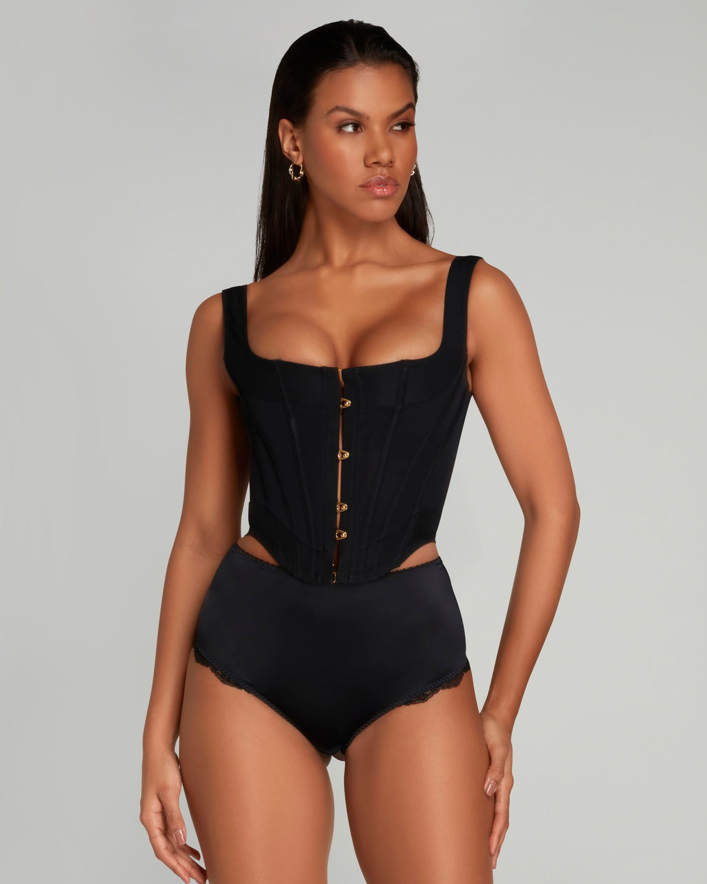 Corset Top in Black | By Provocateur New In