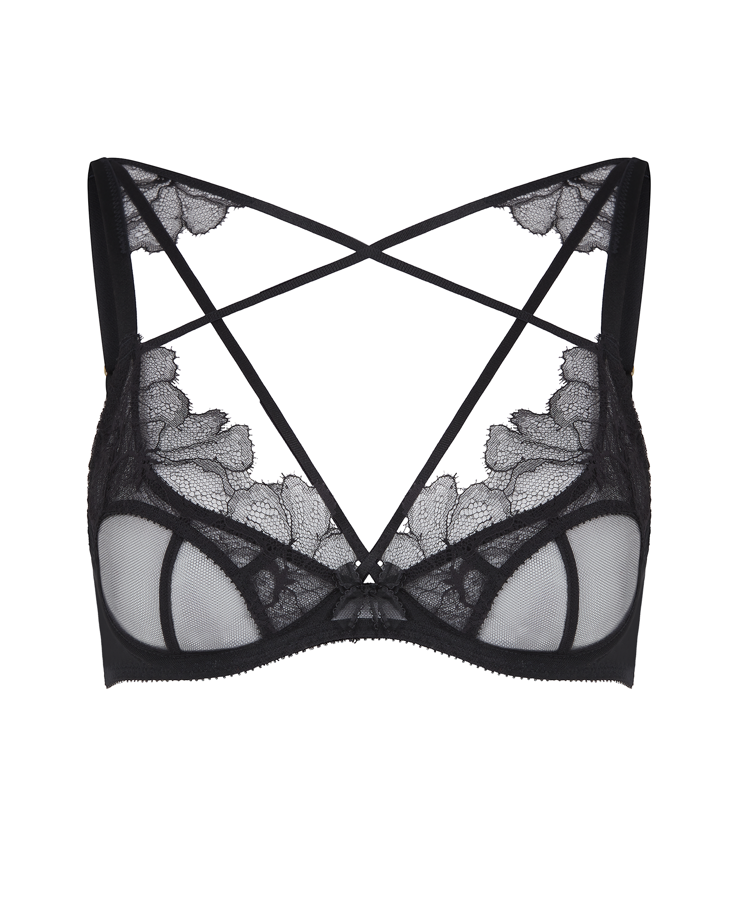 Kissie High Apex Underwired Bra in Black | By Agent Provocateur Outlet
