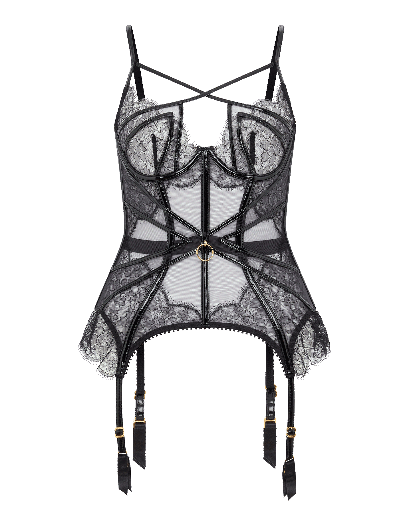Foxie Basque in Black | By Agent Provocateur Outlet