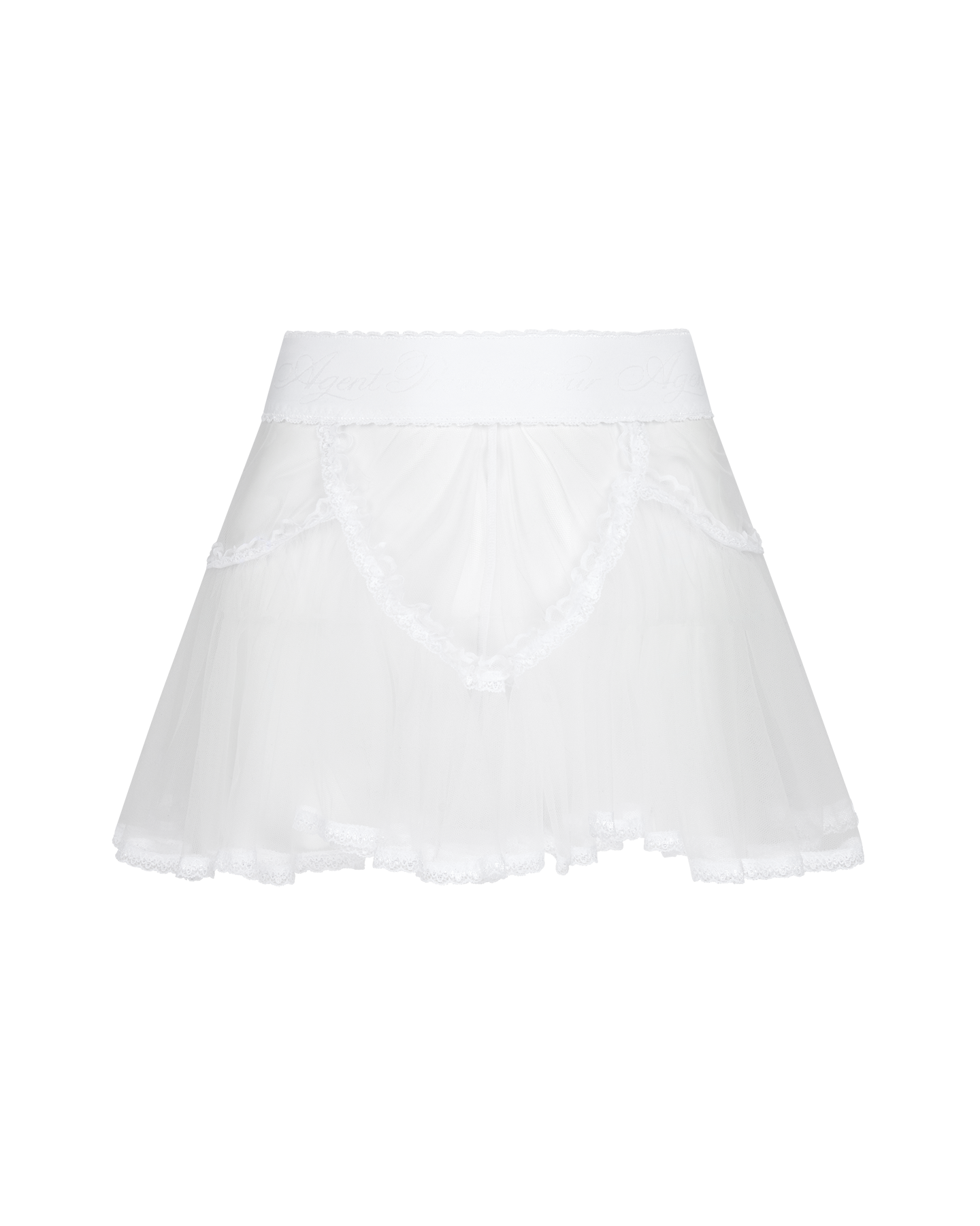 Alysia Mini Skirt in White | By Agent Provocateur