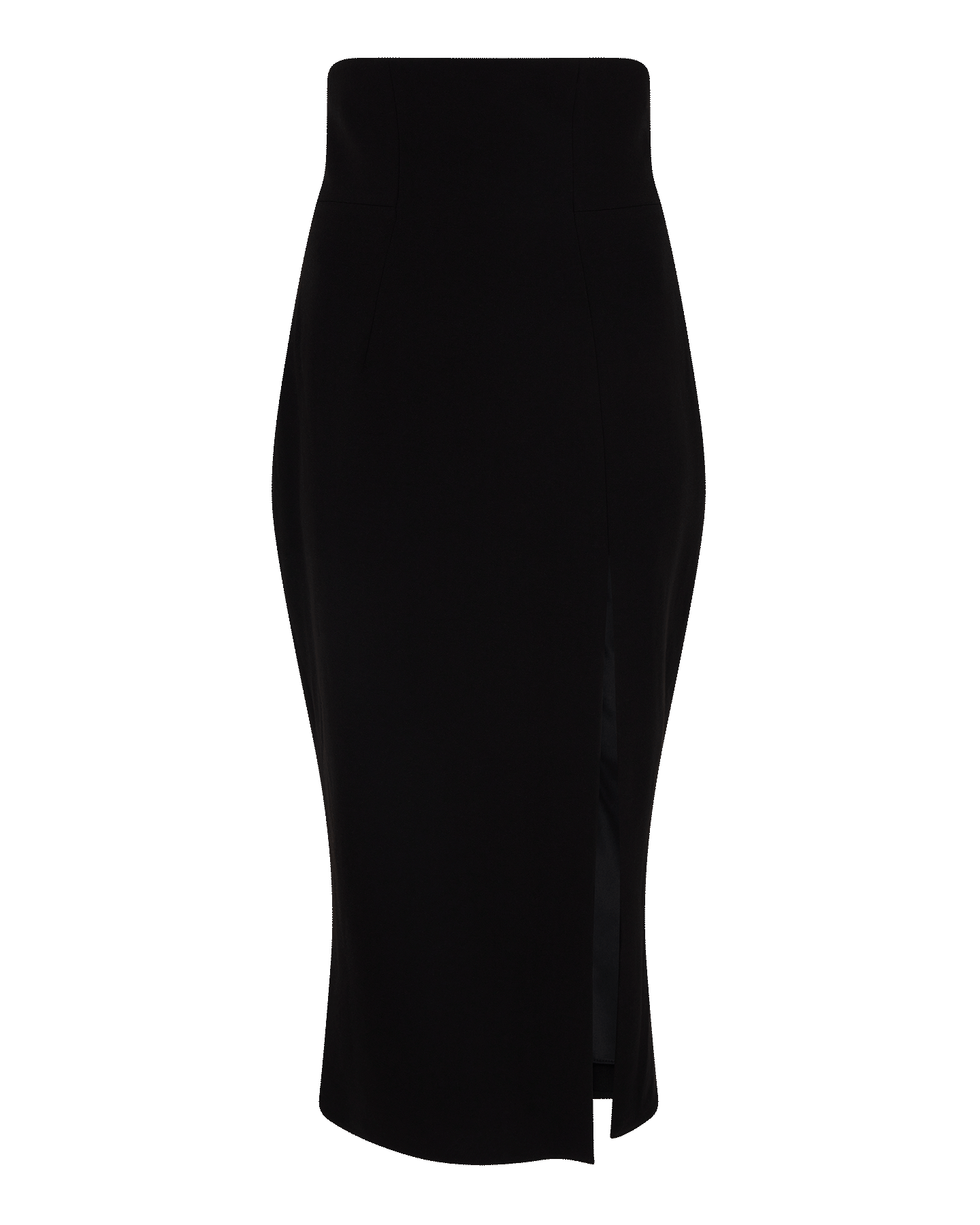 Command Attention Black Midi Skirt