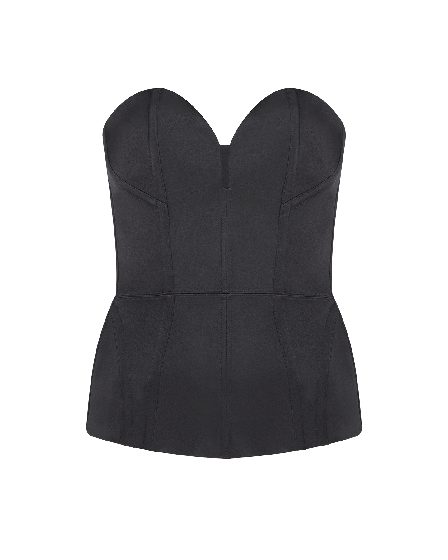 Gena Satin Corset in Black | By Agent Provocateur 