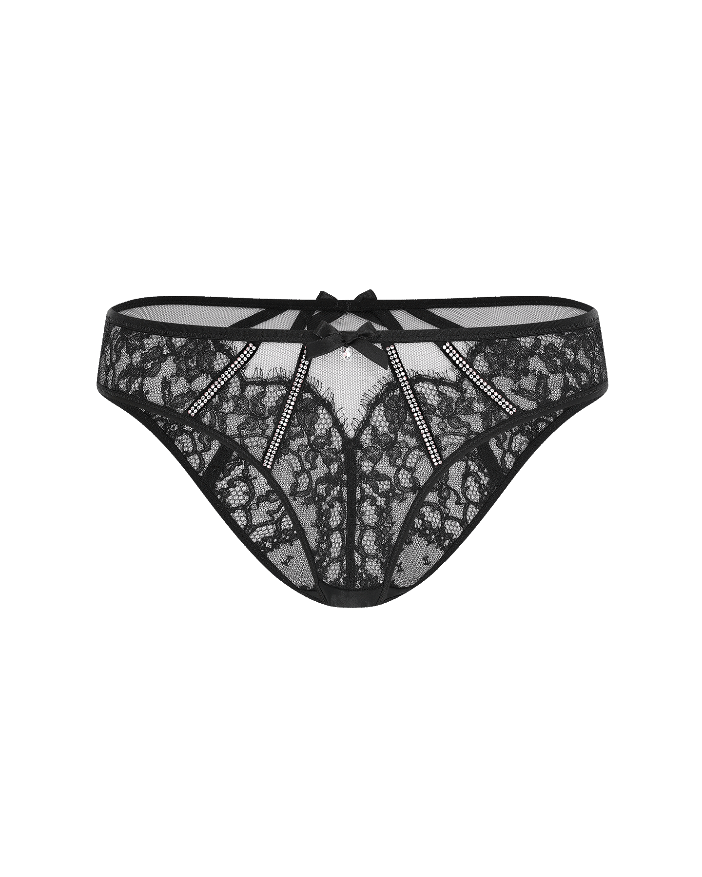 Caitriona Full Brief in Black/Iridescent | By Agent Provocateur