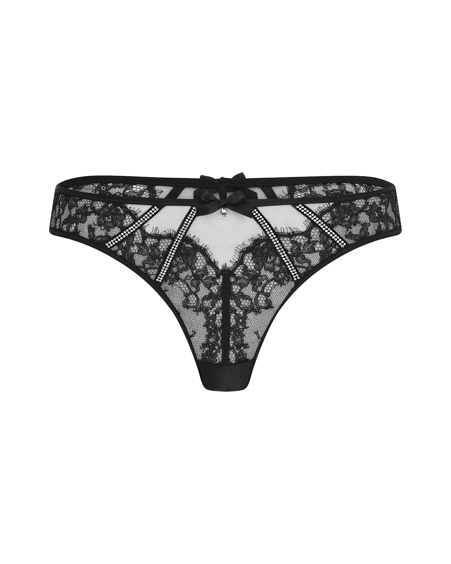 Caitriona Thong in Black/Iridescent | By Agent Provocateur
