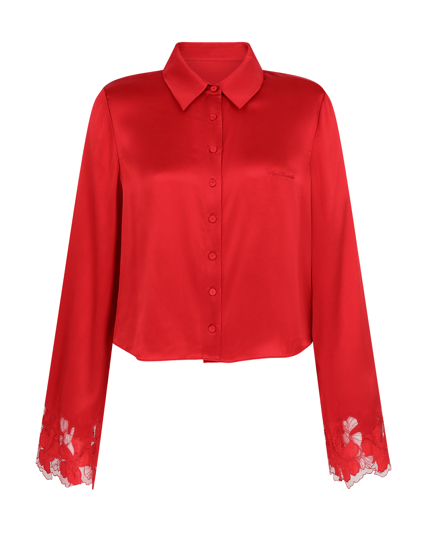 Ettah Pyjama Shirt in Red | By Agent Provocateur