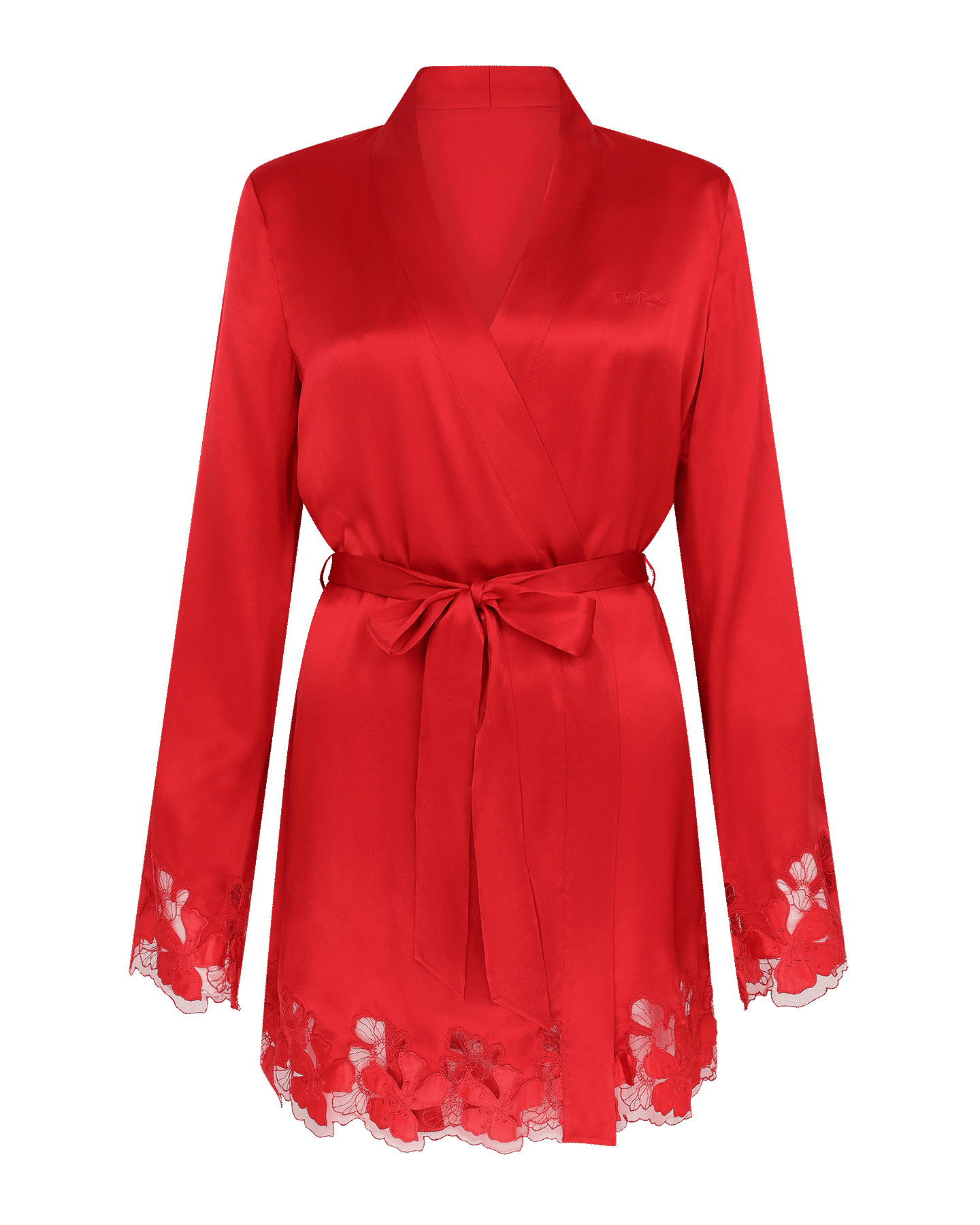 Ettah Short Dressing Gown in Red | By Agent Provocateur