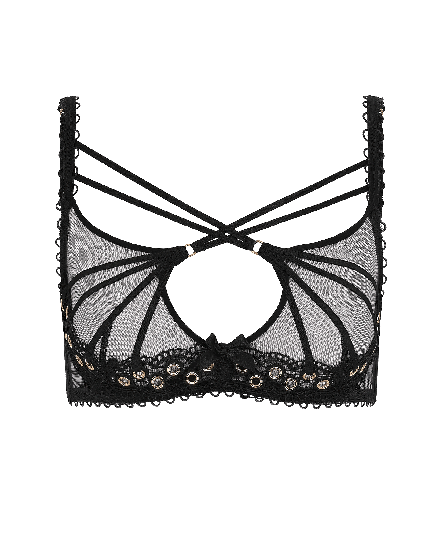 Doretta Plunge Underwired Bra in Black | By Agent Provocateur New In