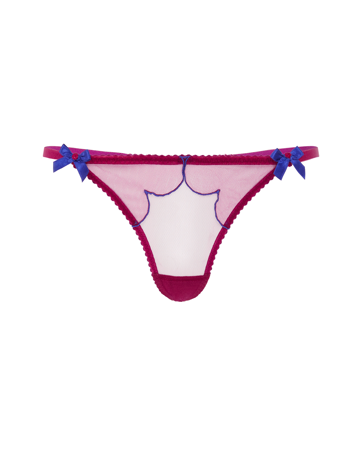 Lorna Thong in Dark Pink/Cobalt | By Agent Provocateur
