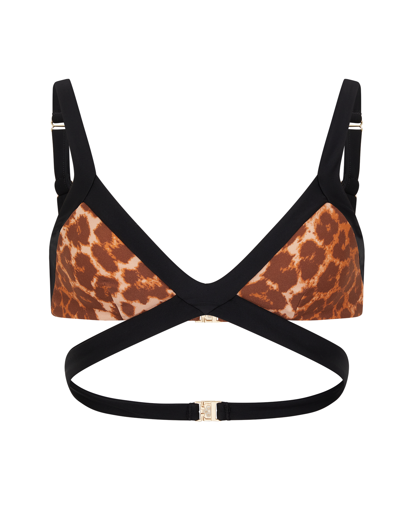 Mazzy Bikini Top in Leopard/Black| By Agent Provocateur