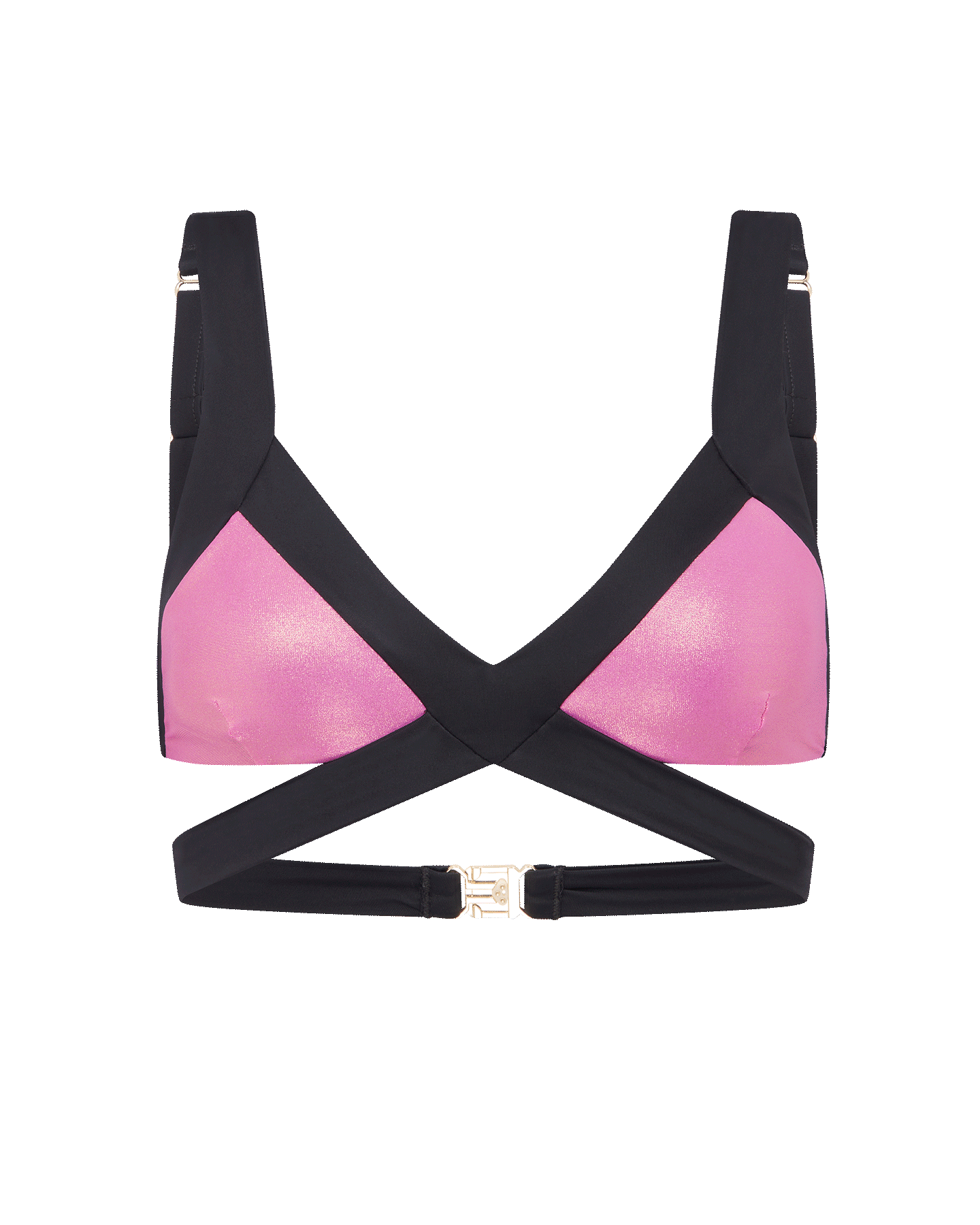 Mazzy Bikini Top in Pink/Cobalt | By Agent Provocateur