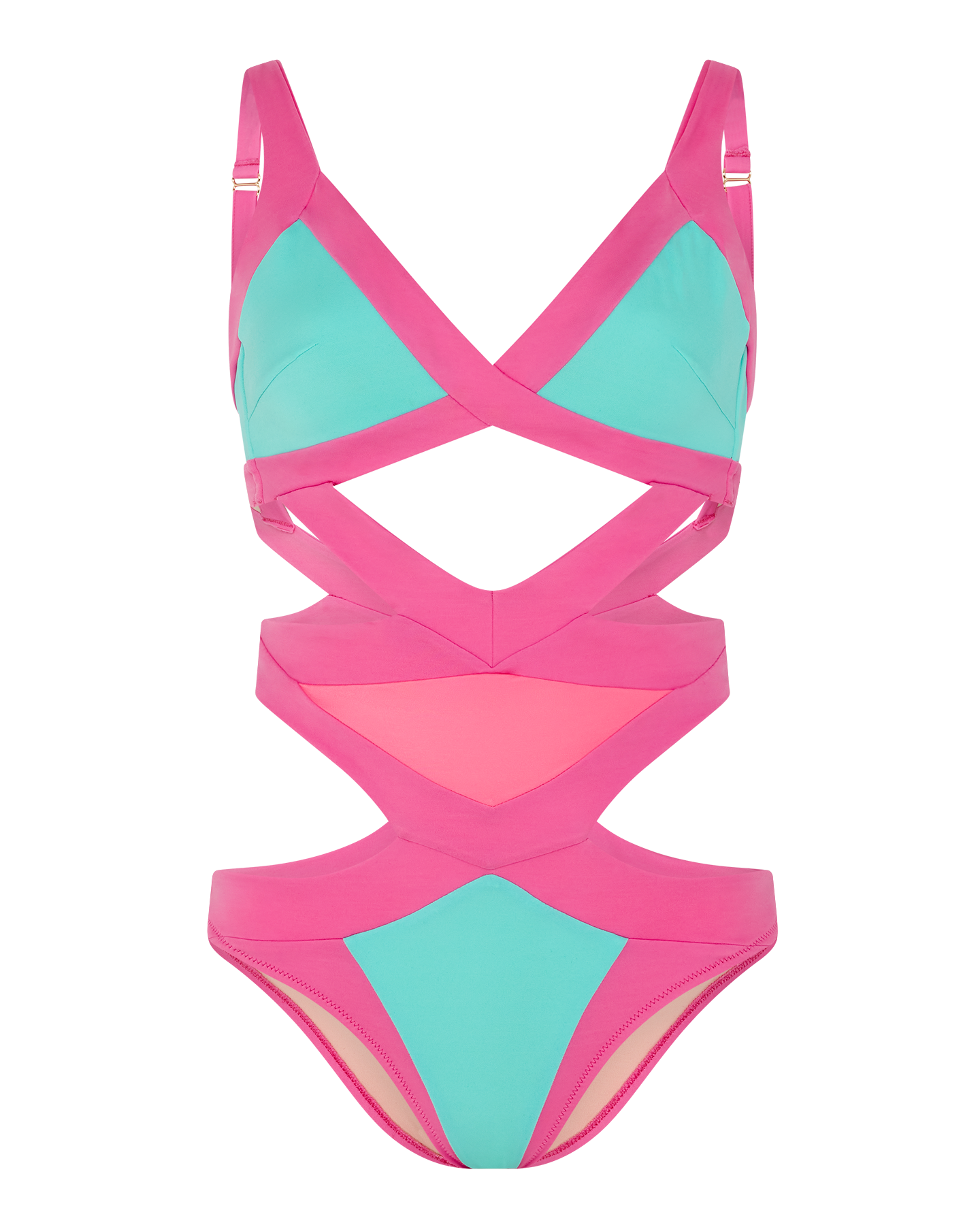 Mazzy Swimsuit in Pink/Mint | By Agent Provocateur